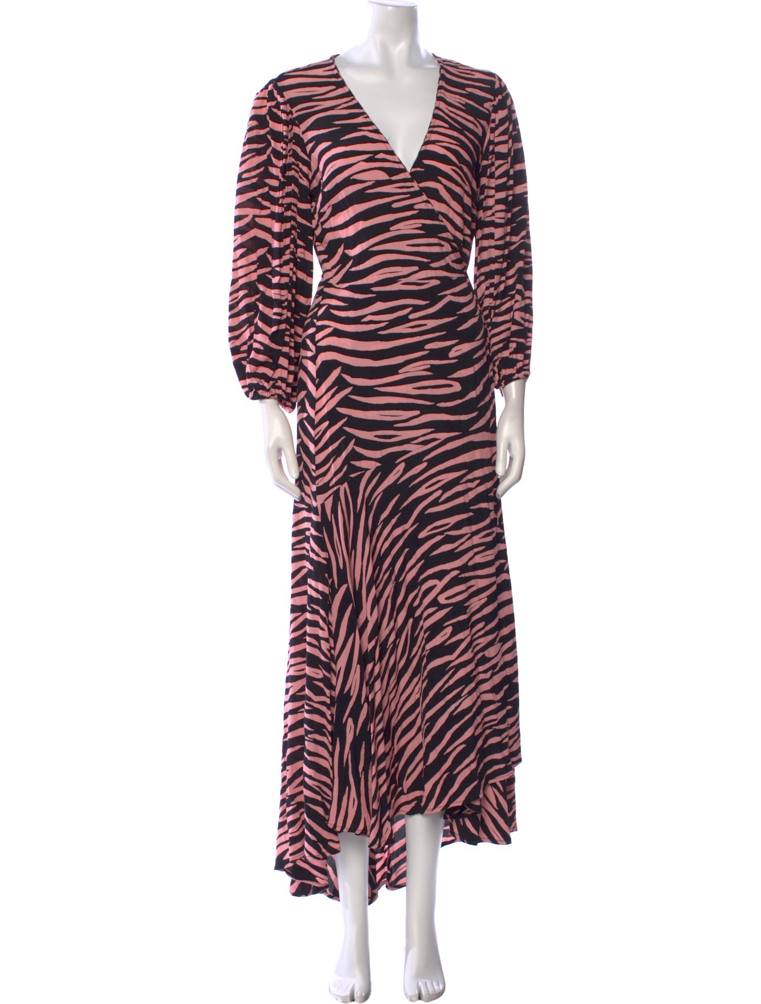 Ganni Animal Print Long Dress