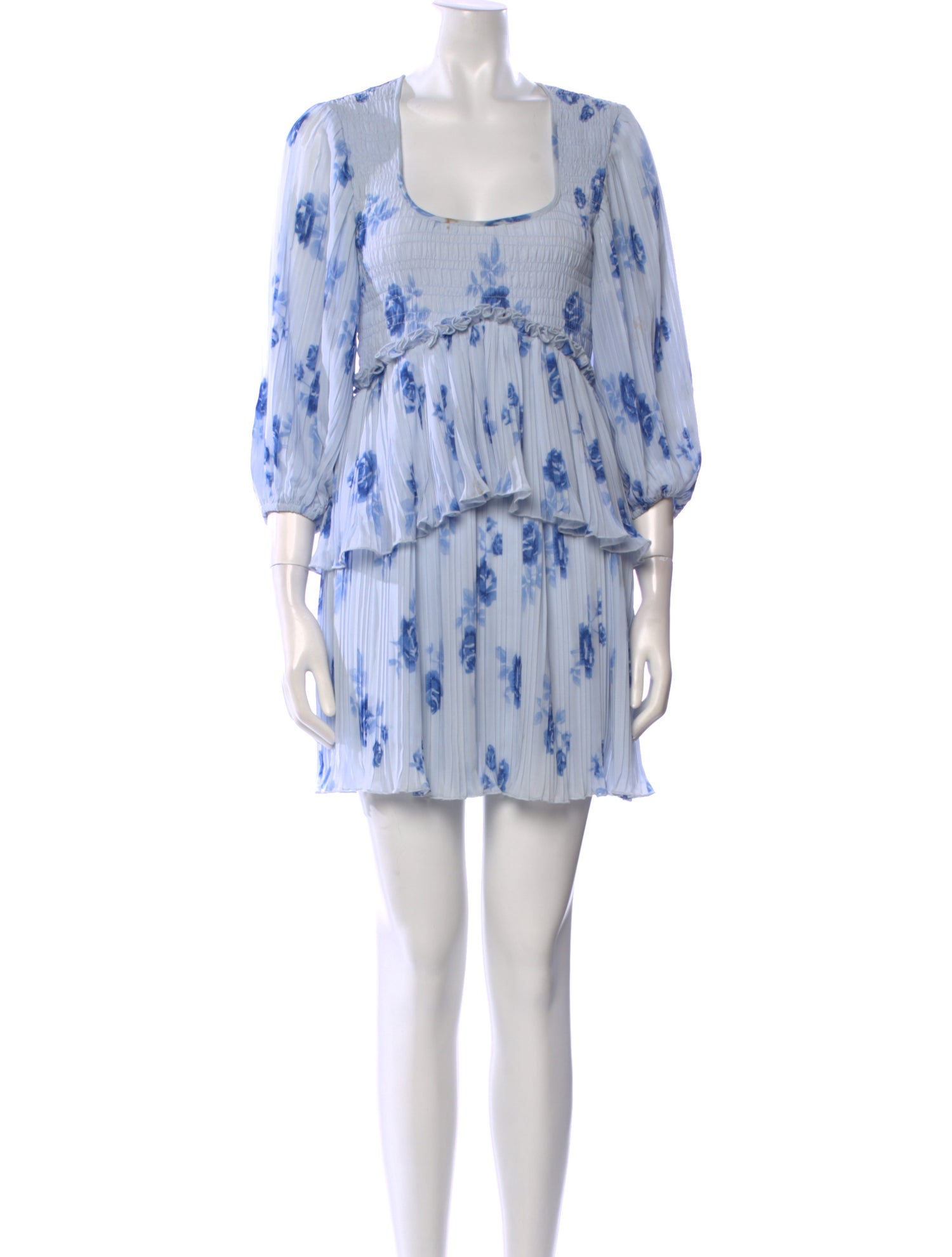 Ganni Tie-Dye Print Mini Dress