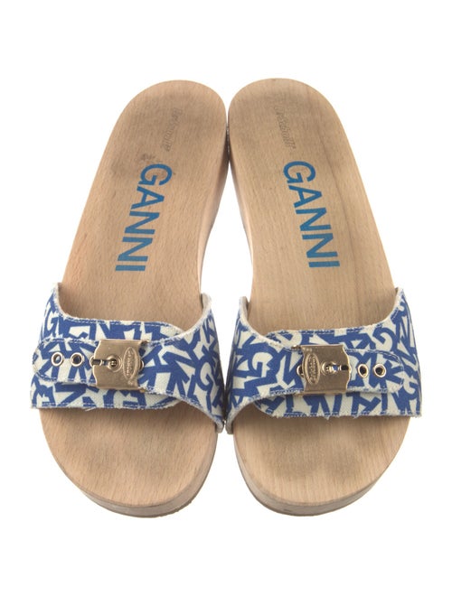Ganni Canvas Printed Slides