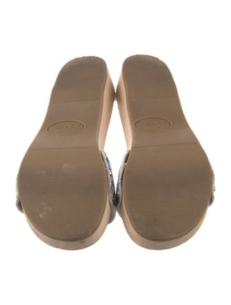 Ganni Canvas Printed Slides