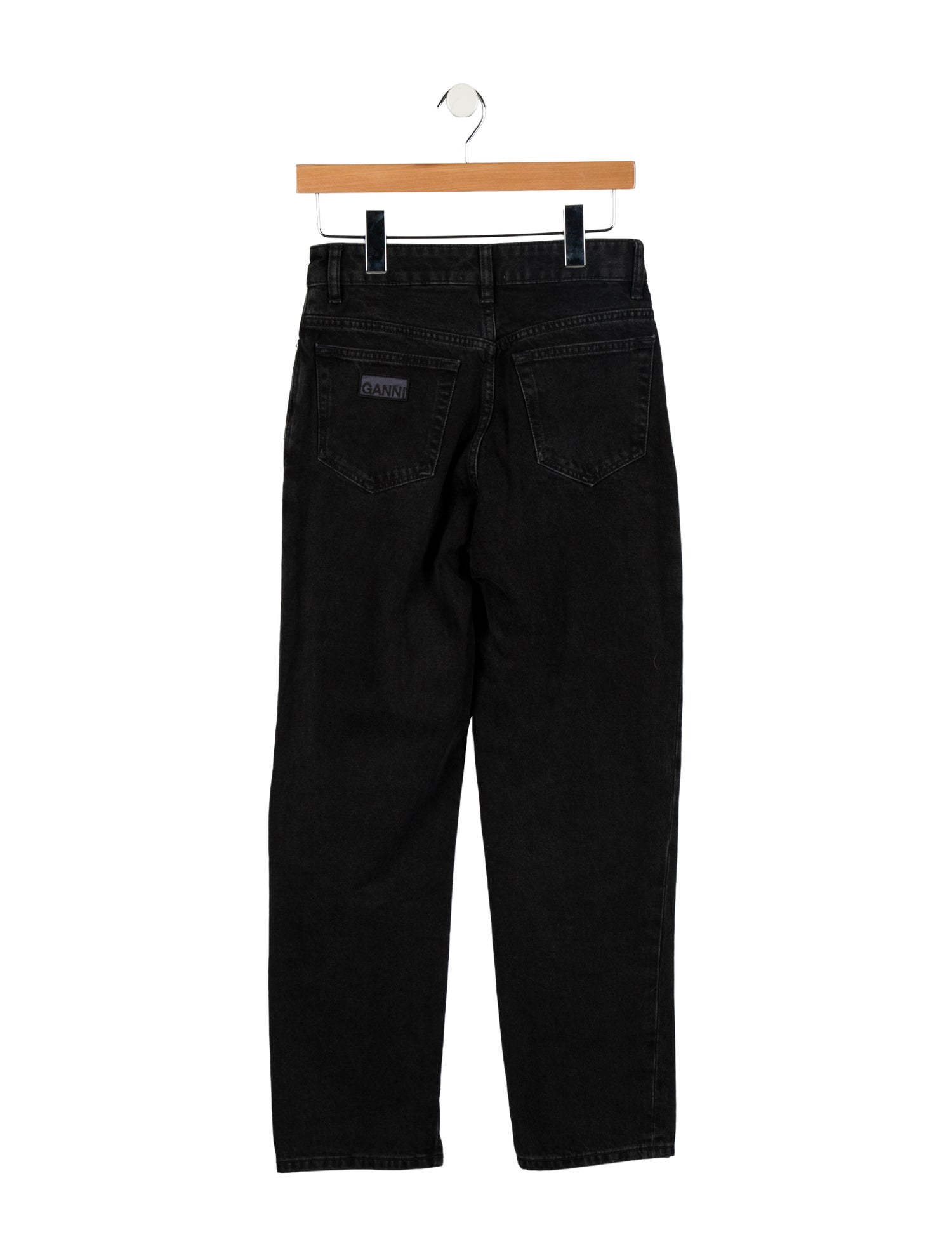 Ganni High-Rise Straight Leg Jeans