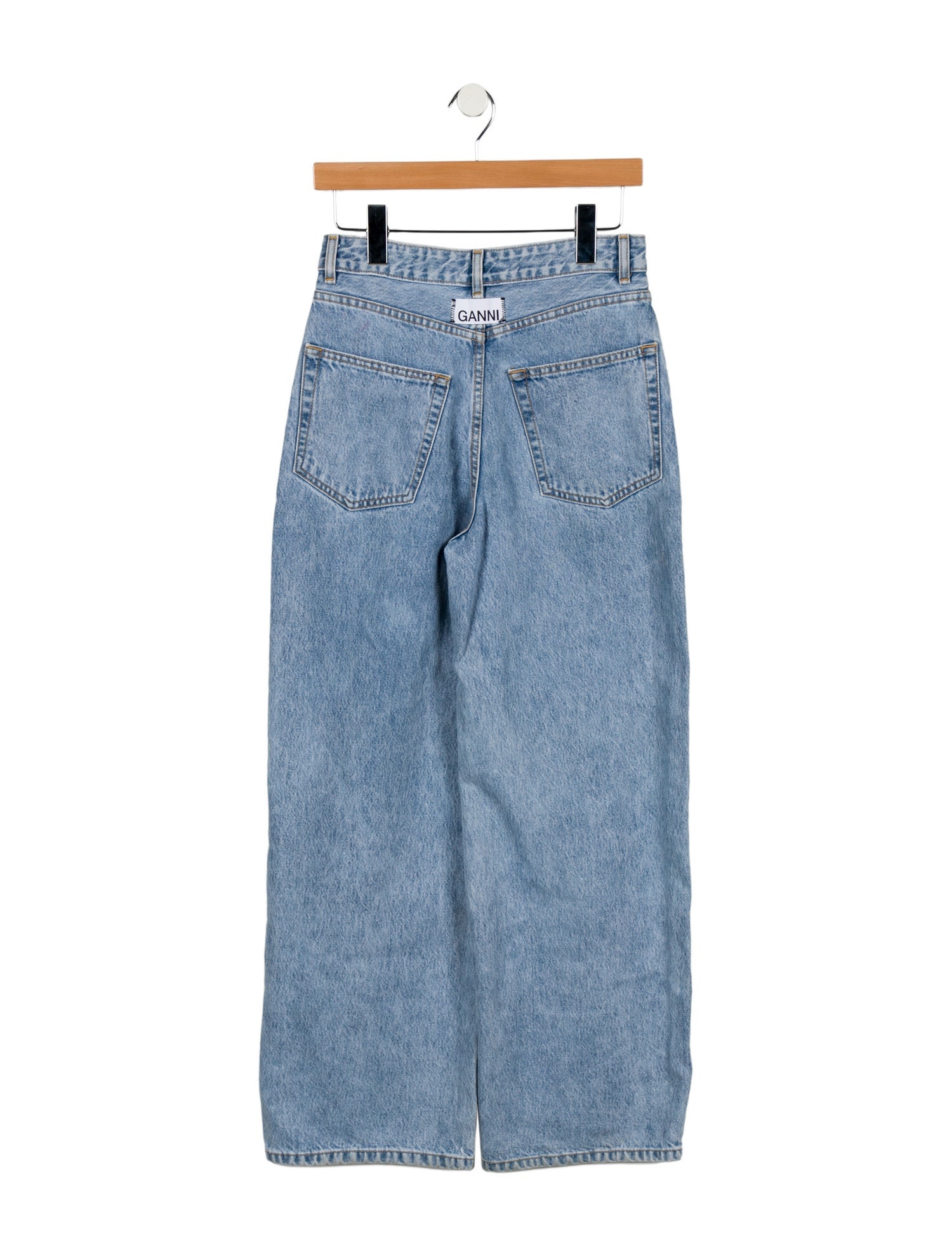 Ganni High-Rise Wide Leg Jeans