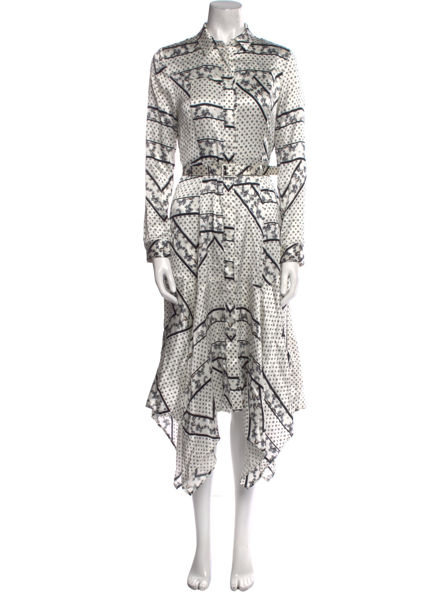 Ganni Silk Midi Length Dress