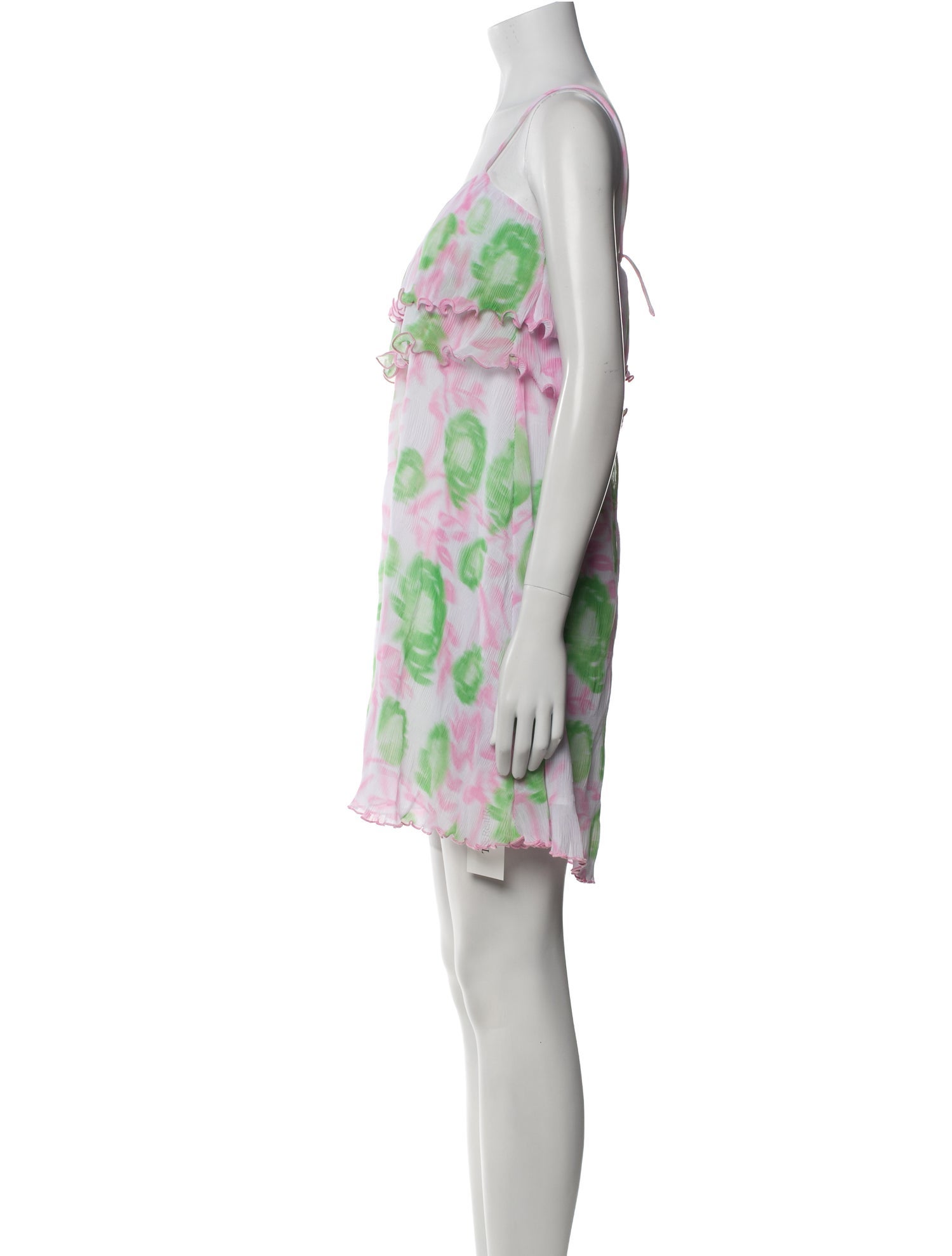 Ganni Floral Print Mini Dress