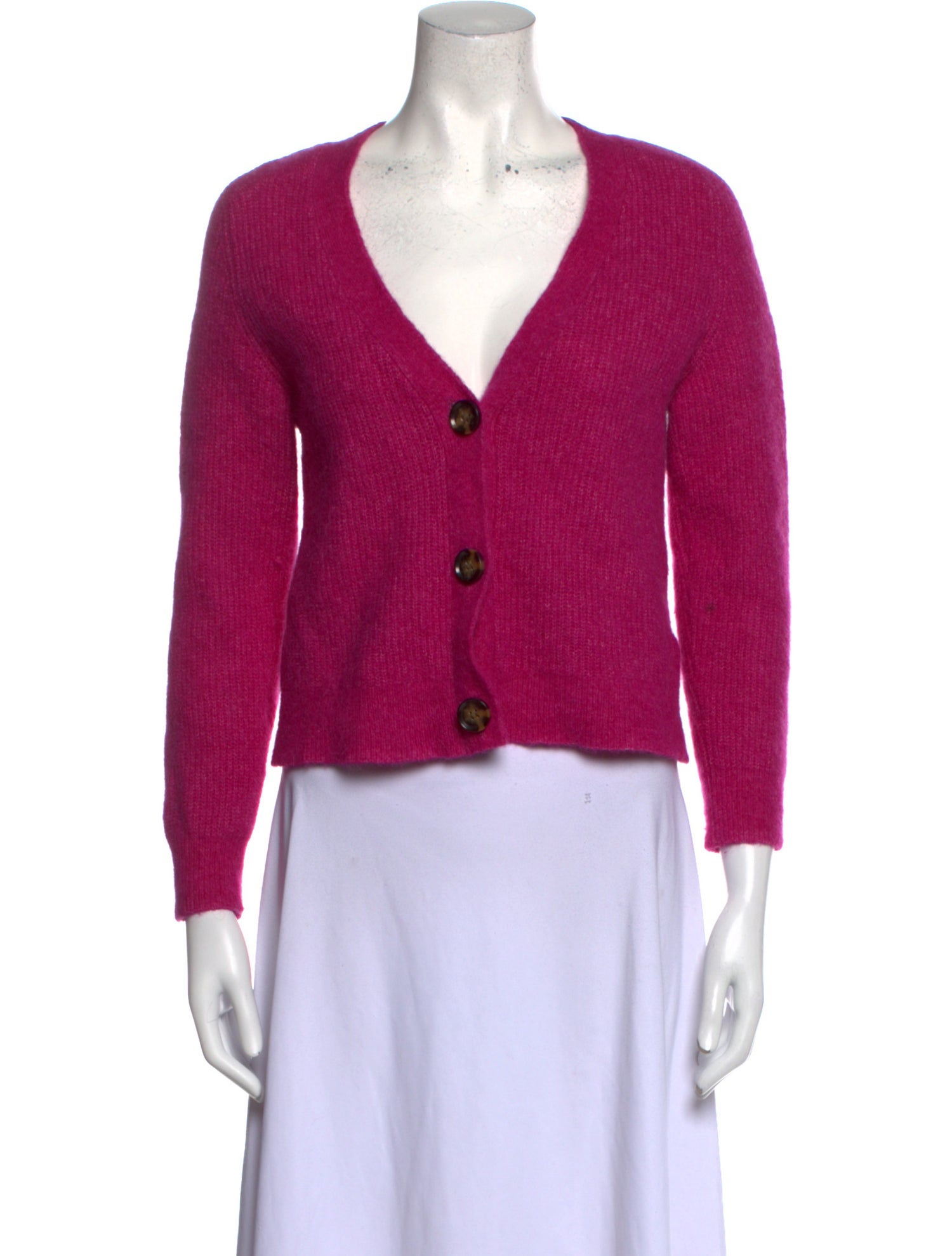 Ganni Alpaca V-Neck Sweater