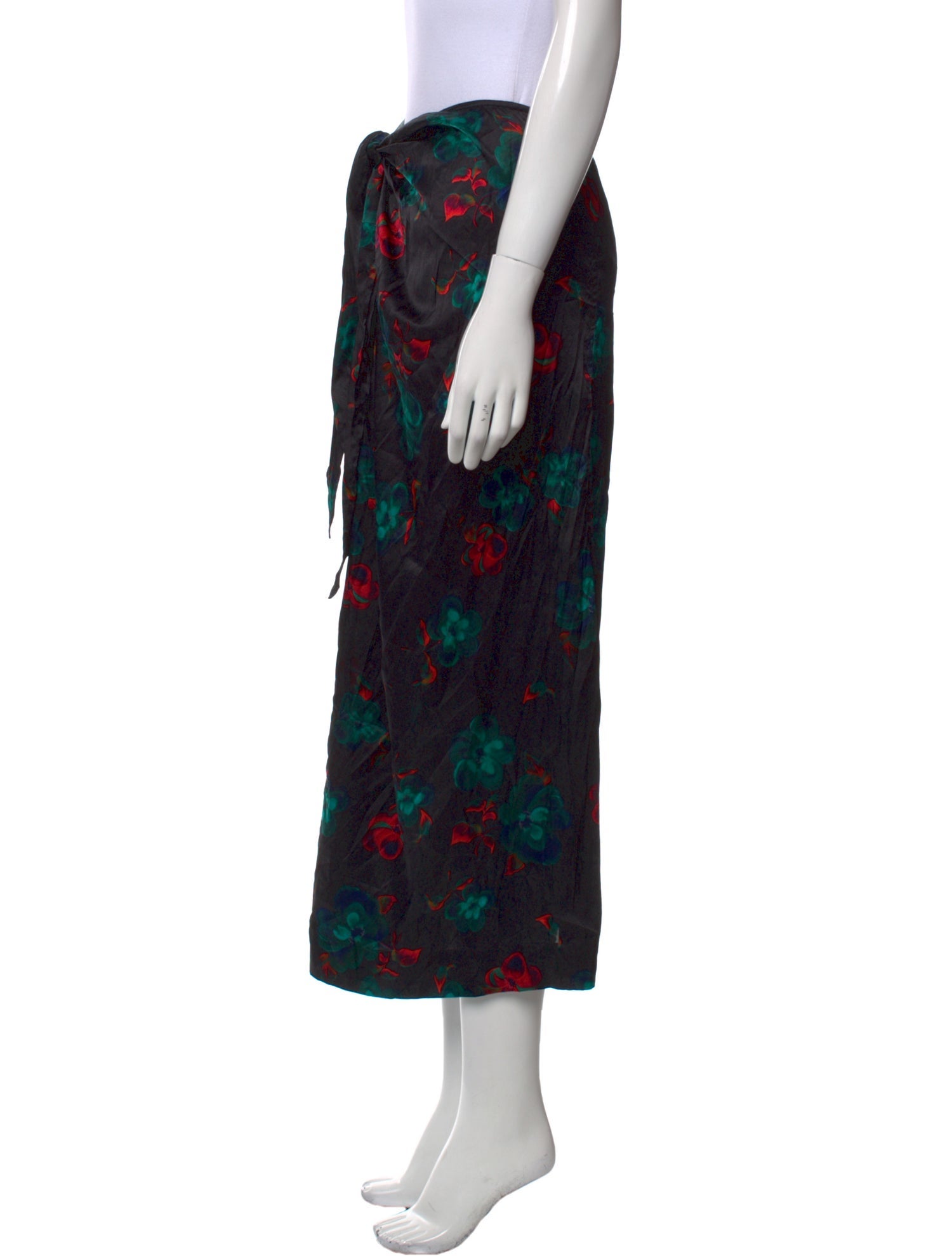 Ganni Silk Midi Length Skirt