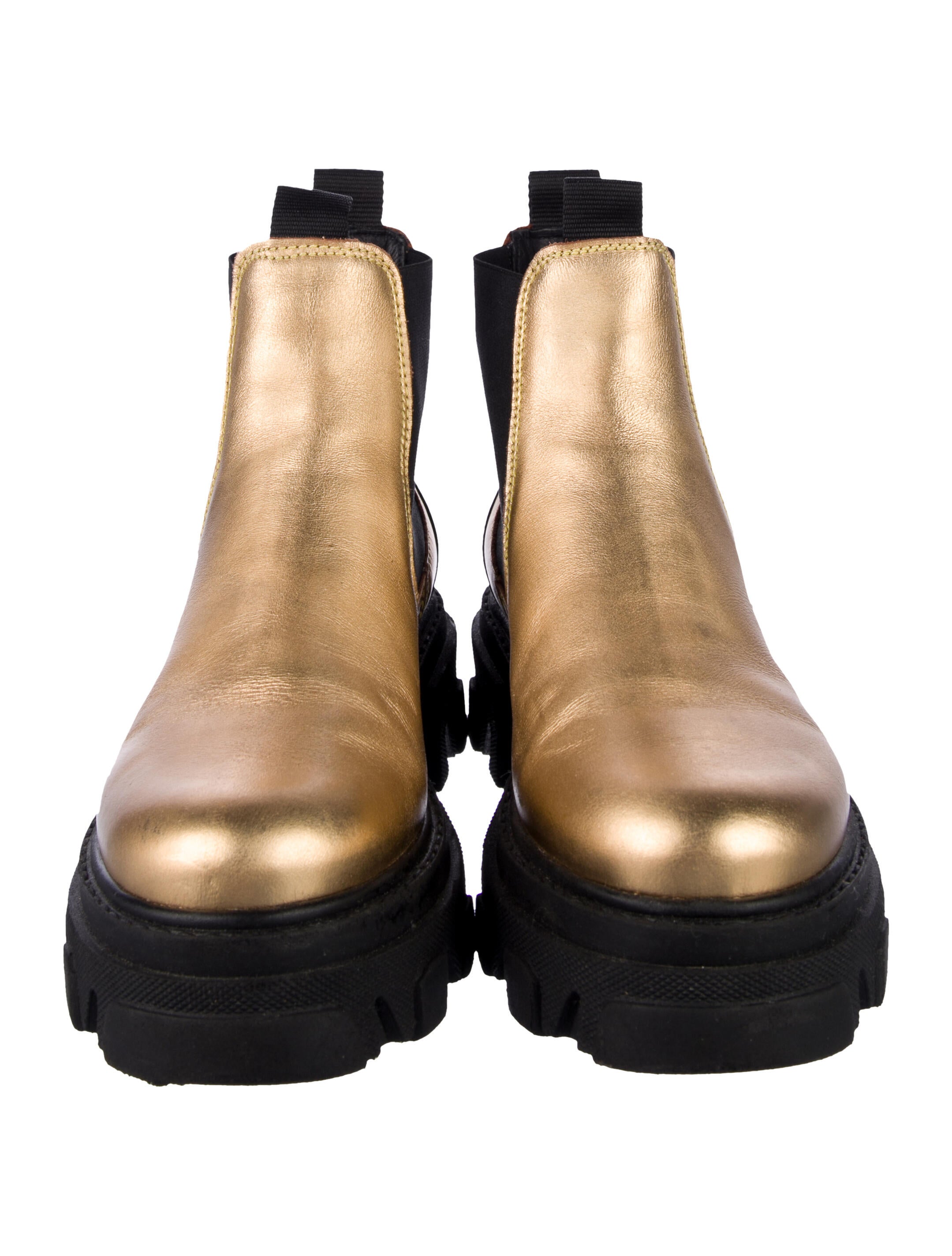 Ganni Leather Chelsea Boots