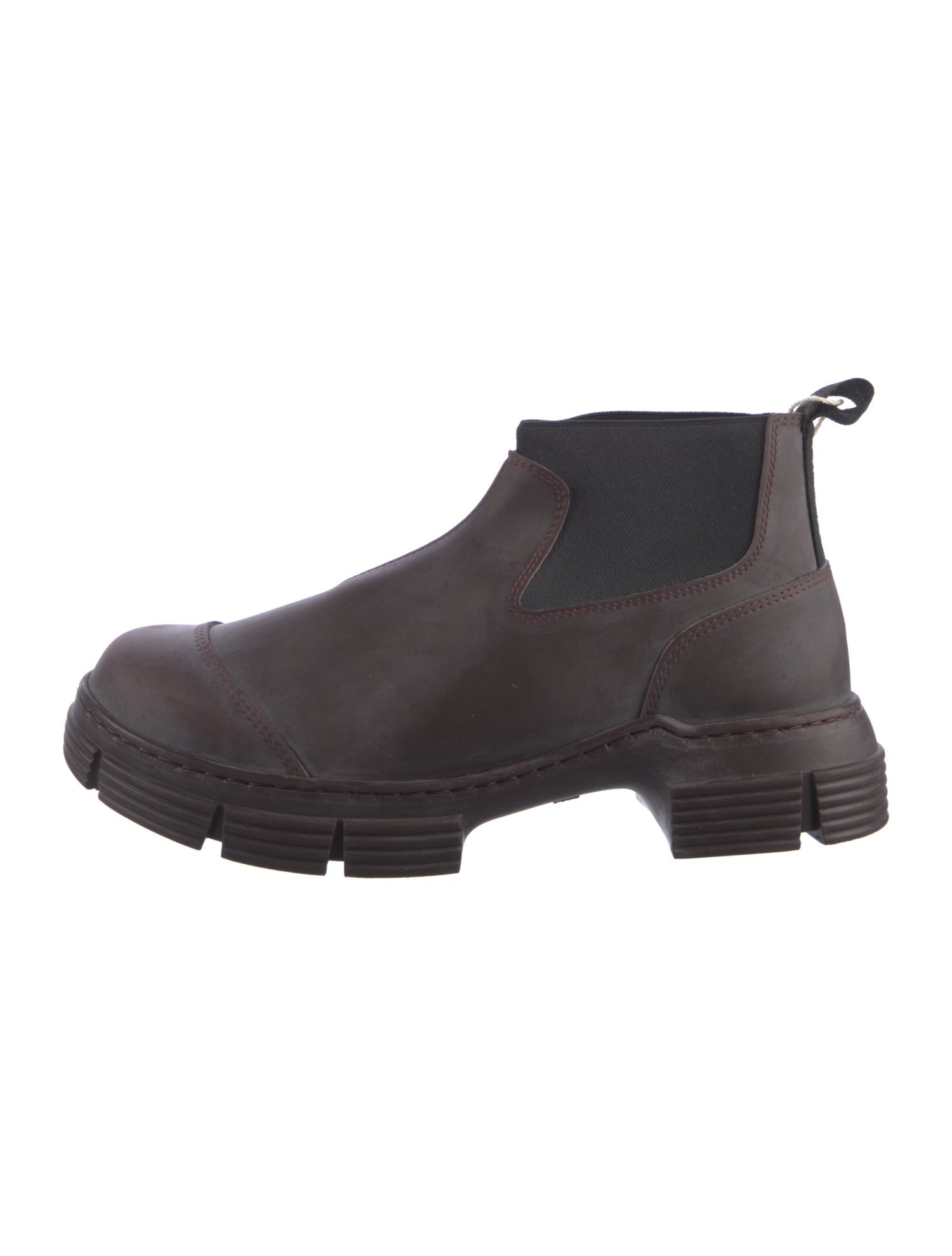 Ganni Leather Chelsea Boots