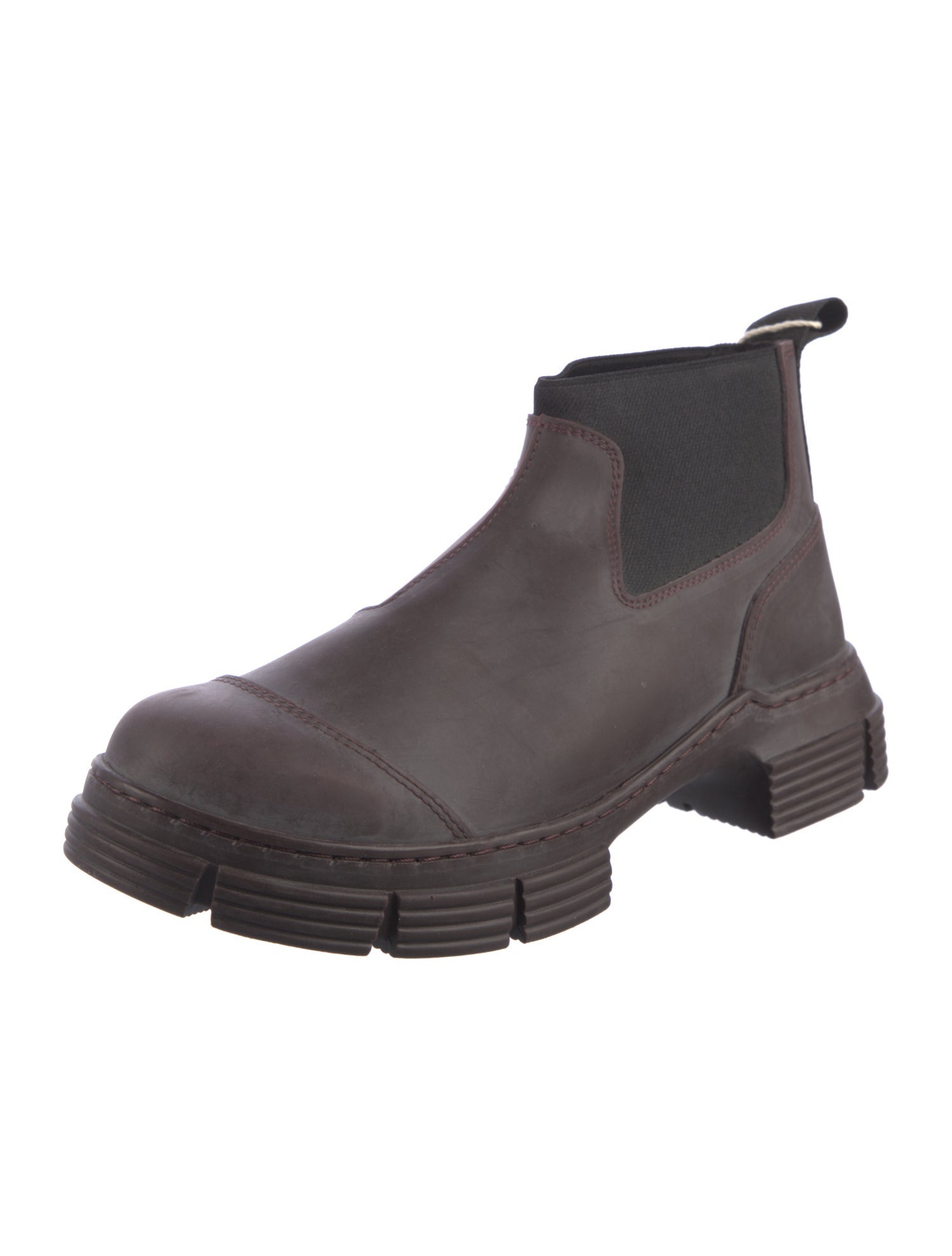 Ganni Leather Chelsea Boots
