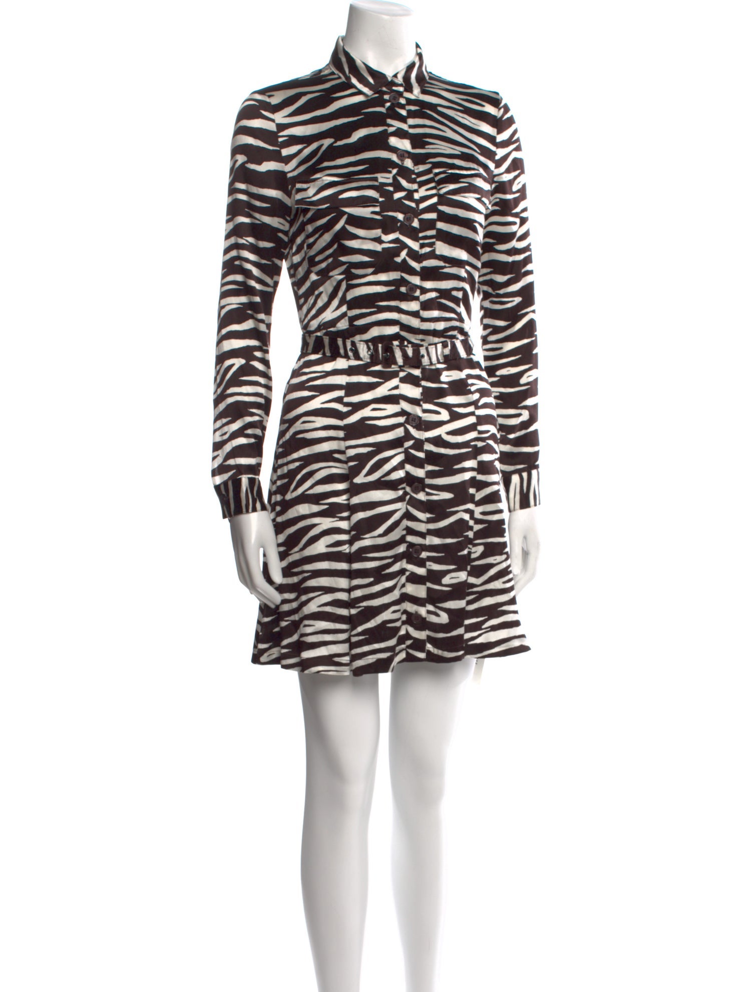 Ganni Animal Print Mini Dress
