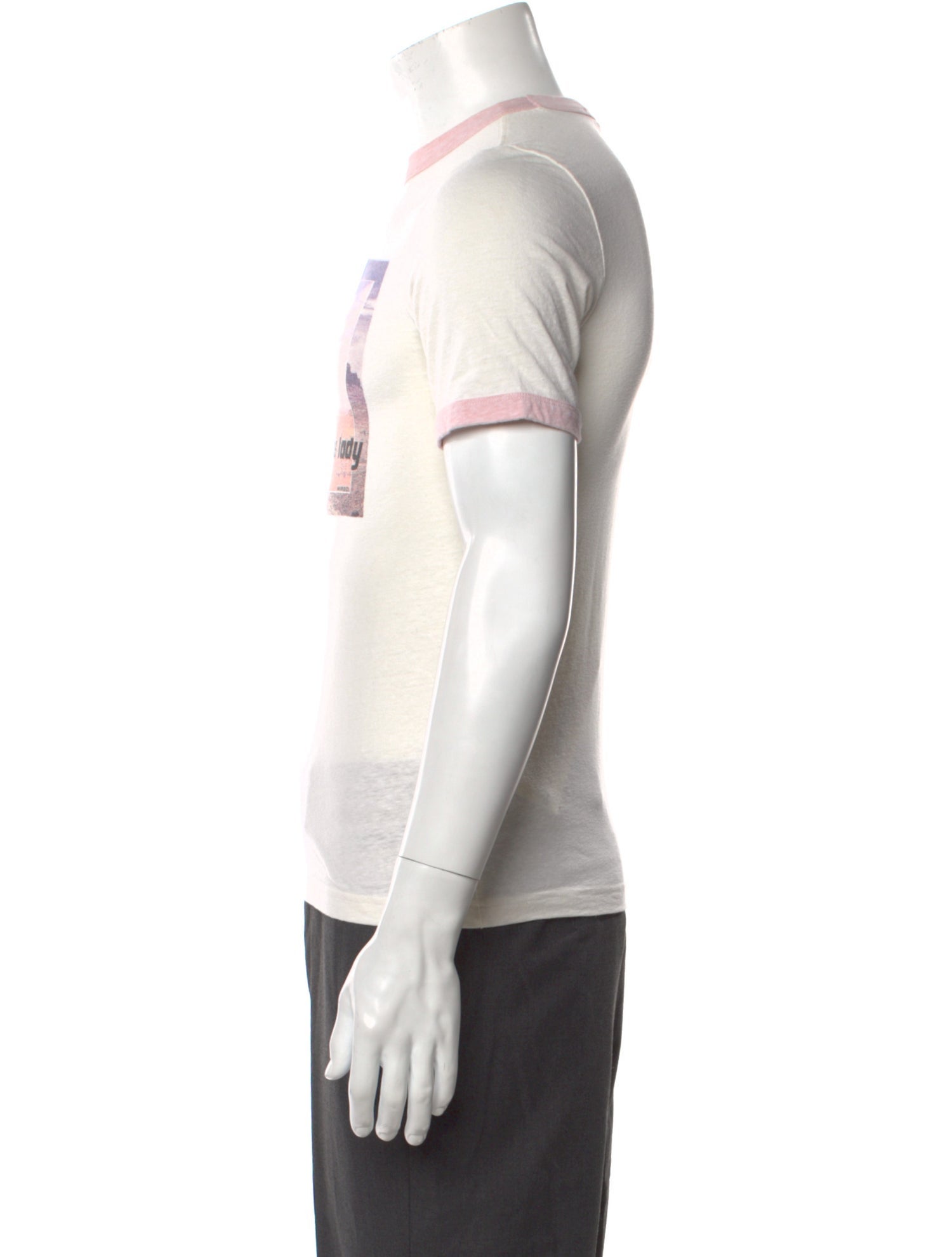 Ganni Striped Scoop Neck T-Shirt