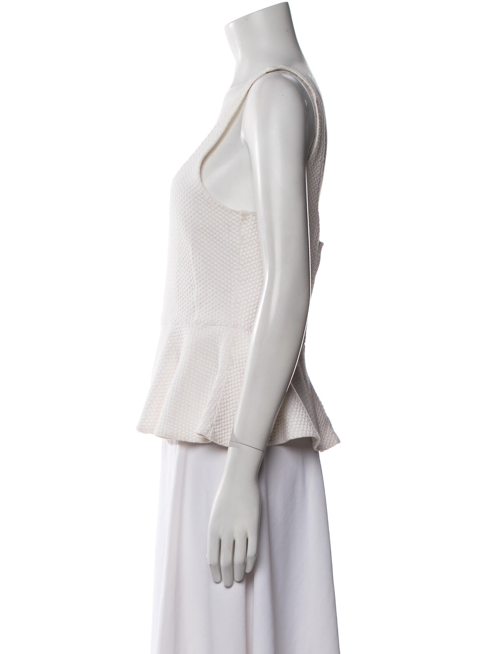 Ganni Scoop Neck Sleeveless Top