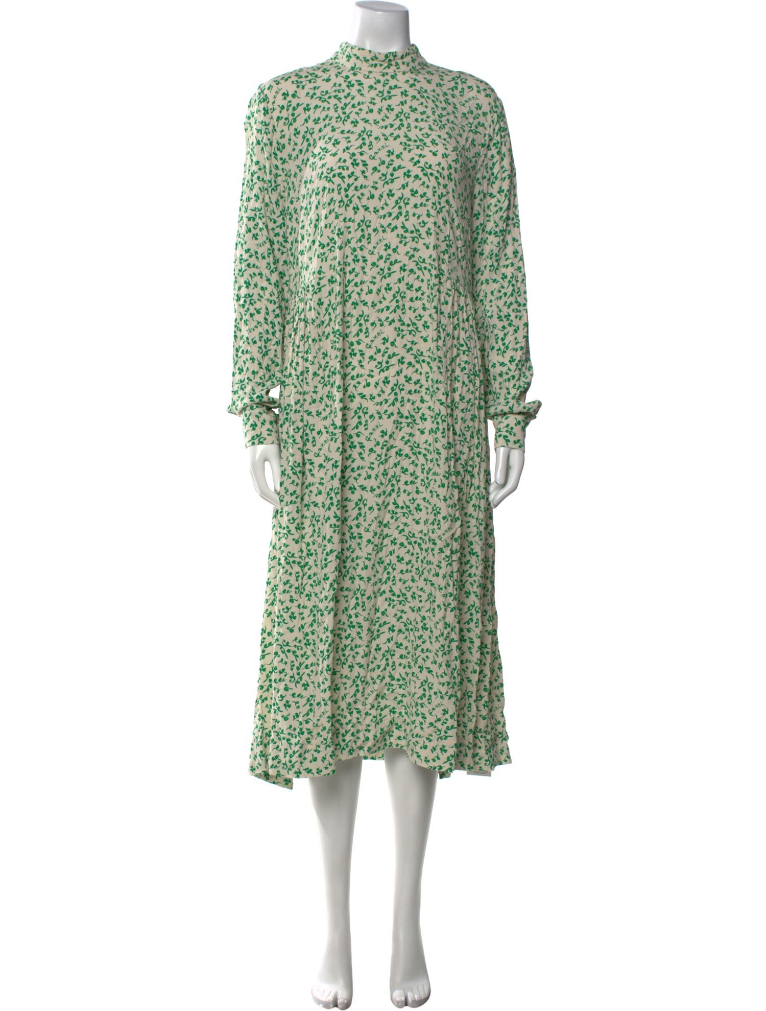 Ganni Floral Print Long Dress