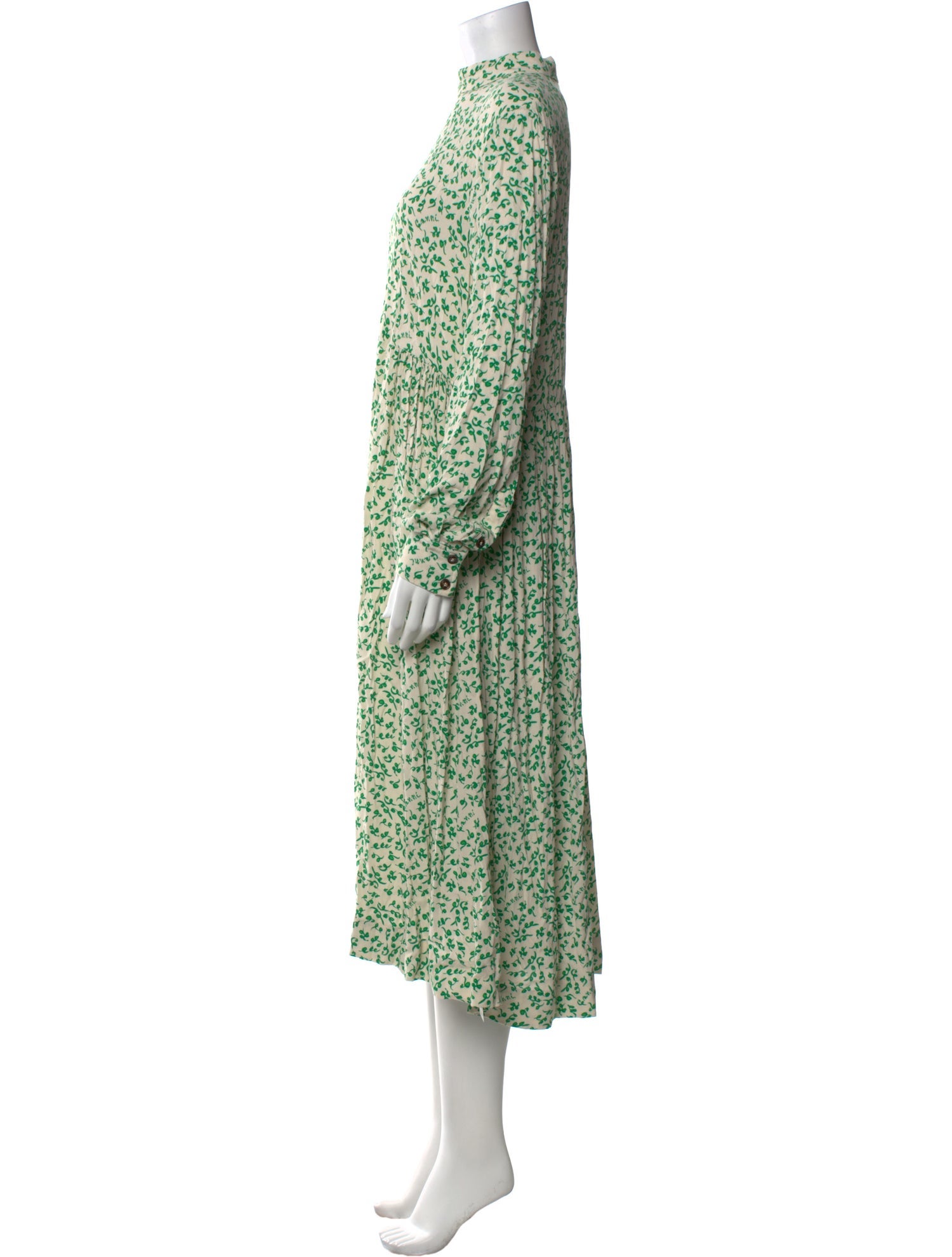 Ganni Floral Print Long Dress