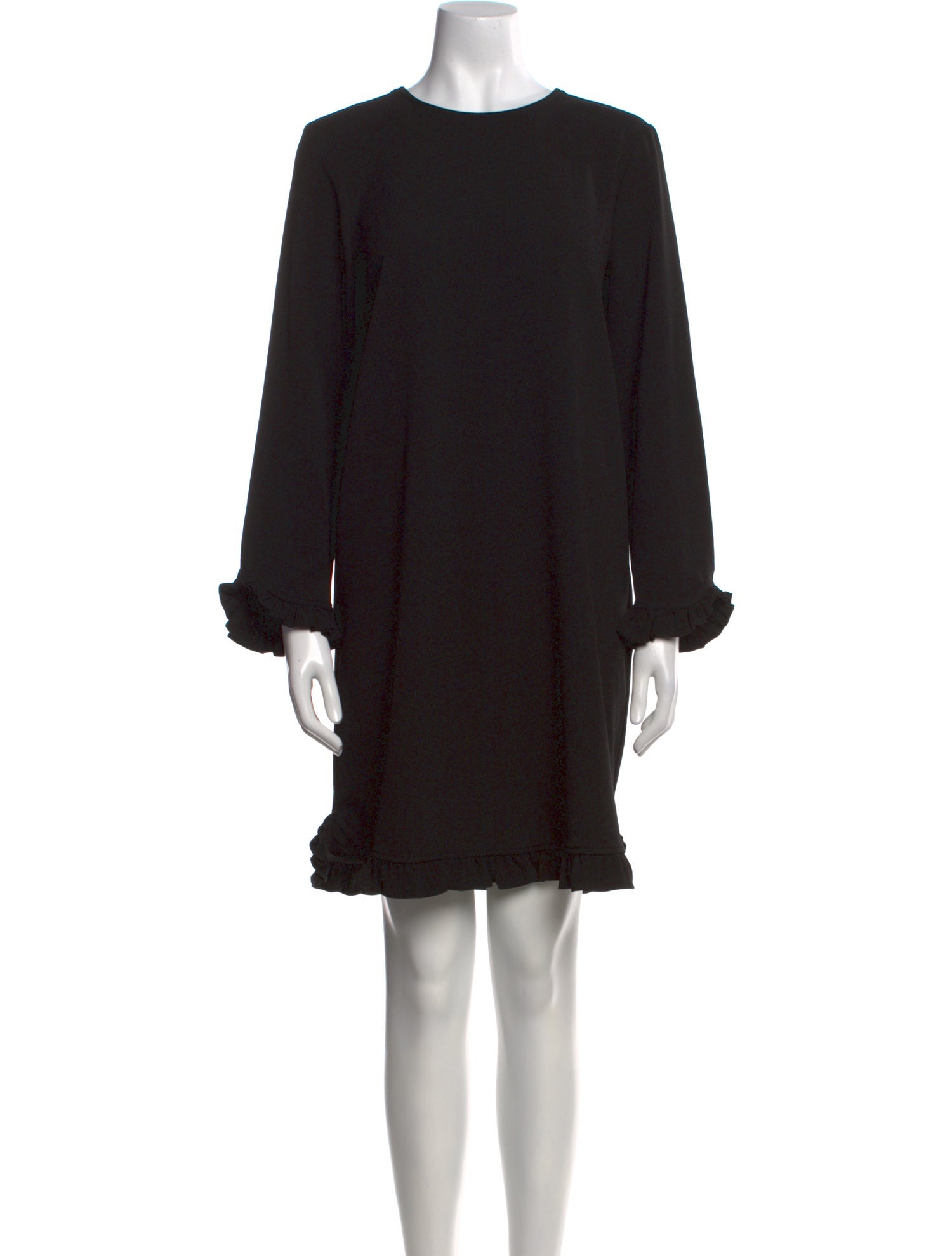 Ganni Crew Neck Knee-Length Dress