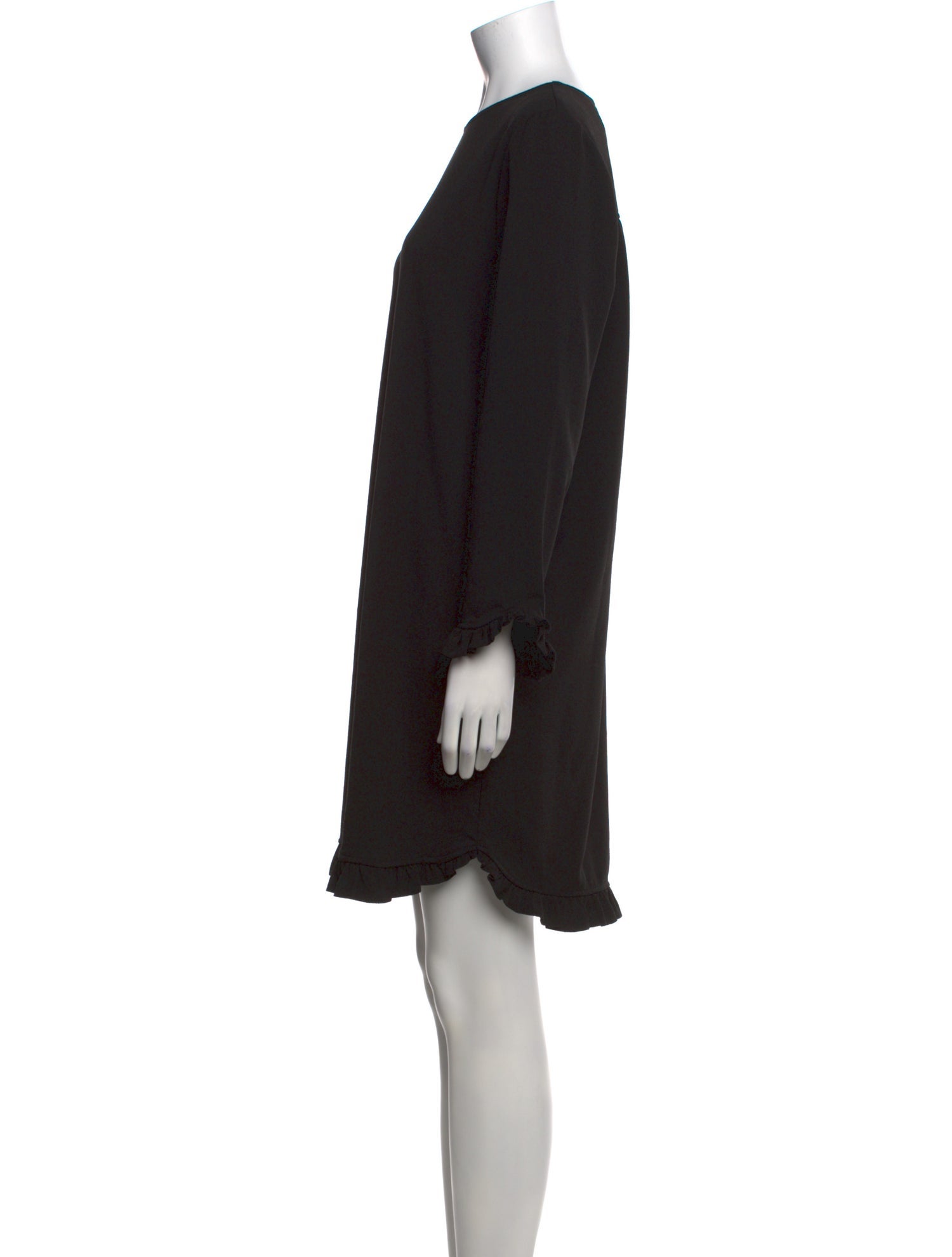 Ganni Crew Neck Knee-Length Dress