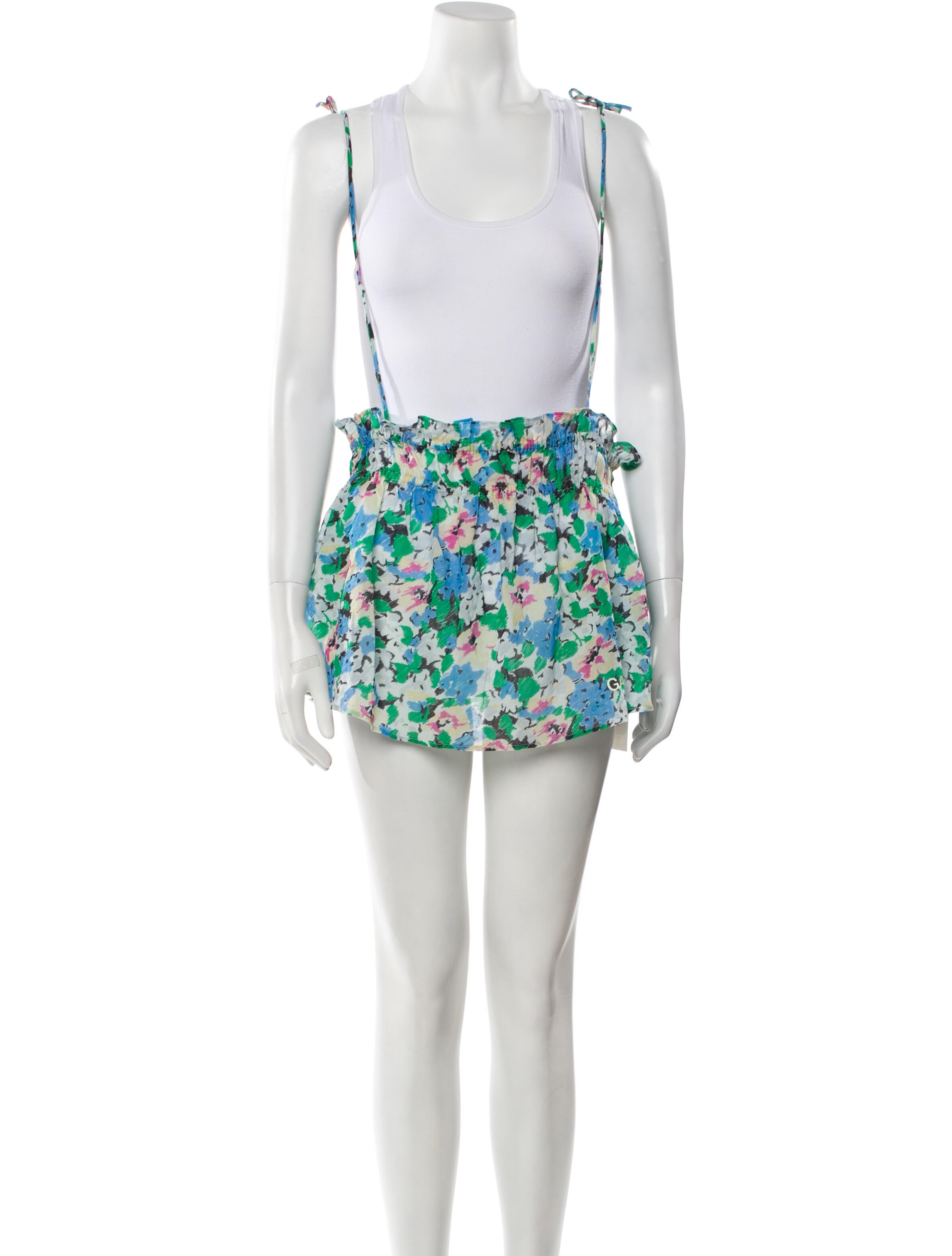 Ganni Floral Print Mini Skirt w/ Tags