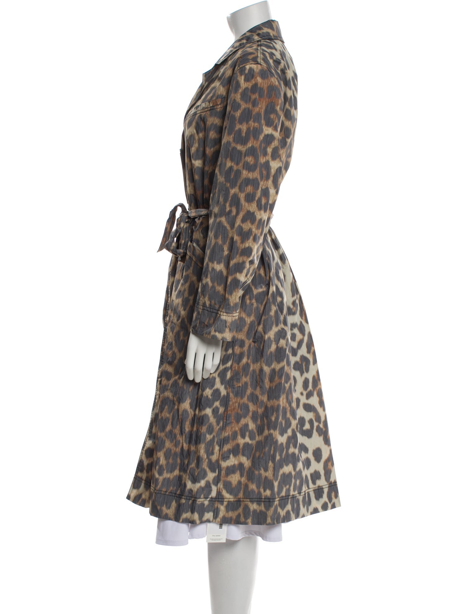 Ganni Animal Print Coat