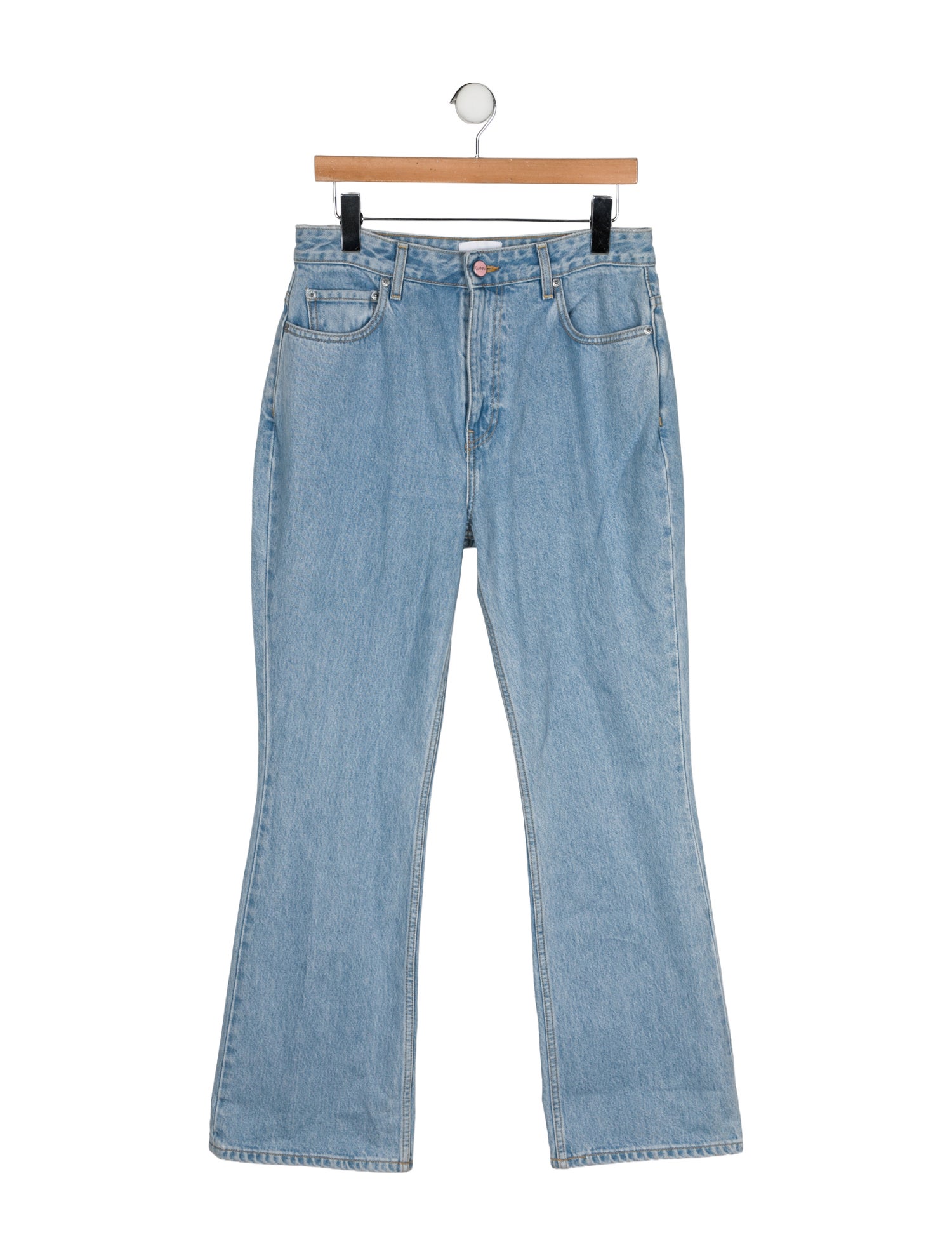 Ganni High-Rise Wide Leg Jeans