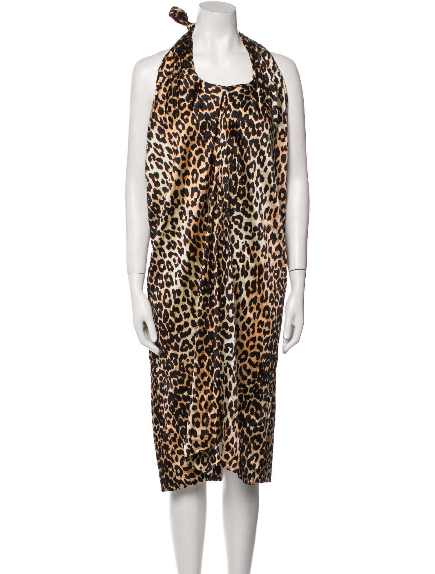 Ganni Silk Midi Length Dress