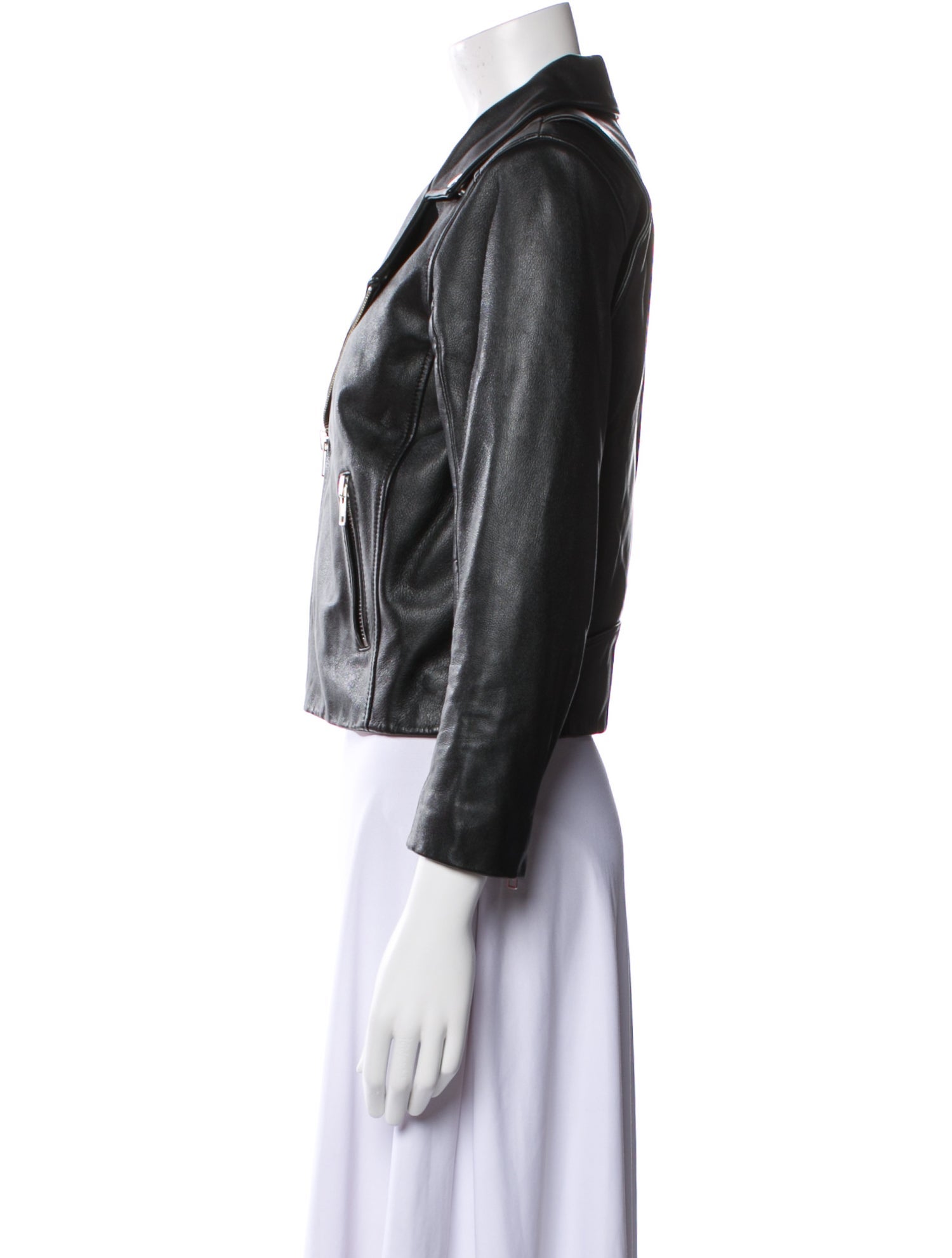 Ganni Leather Biker Jacket