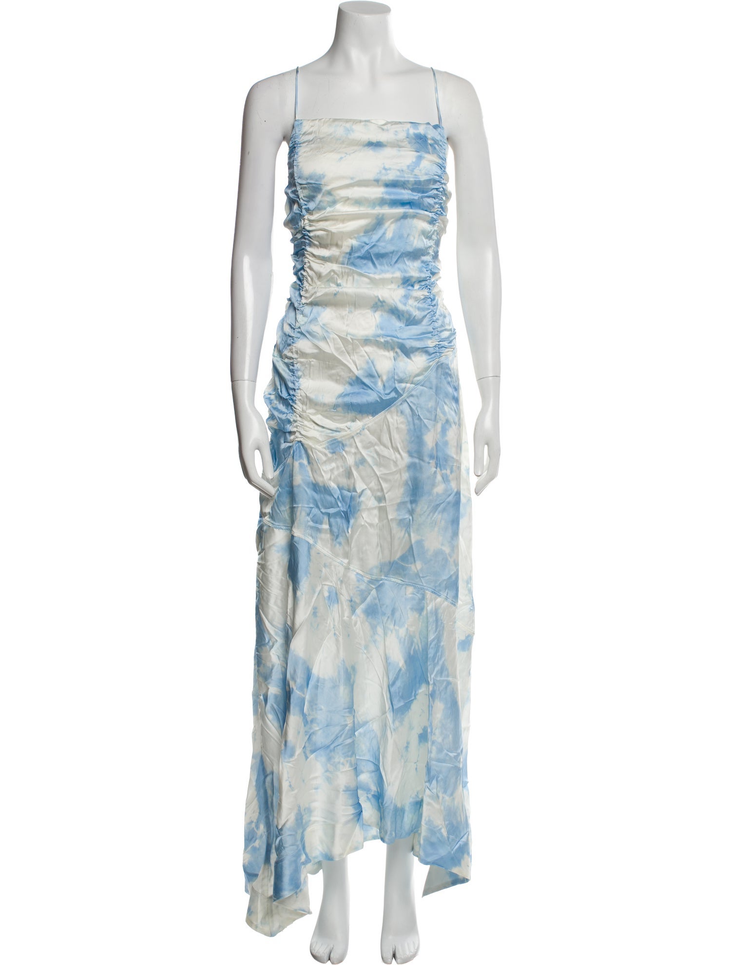 Ganni Tie-Dye Print Long Dress