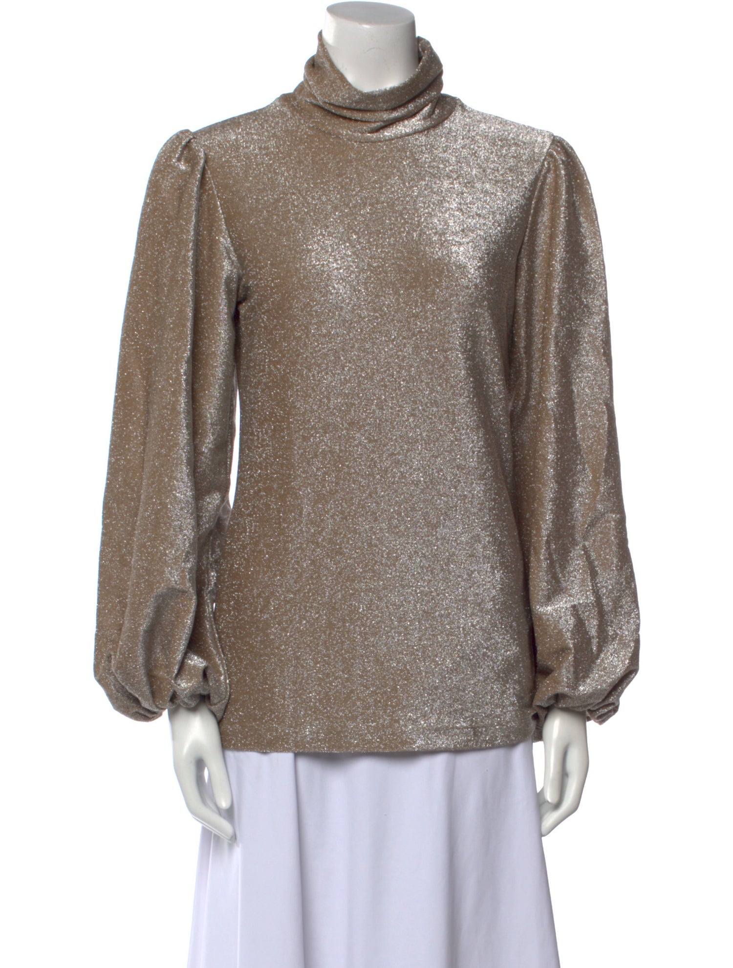 Ganni Turtleneck Long Sleeve Sweatshirt