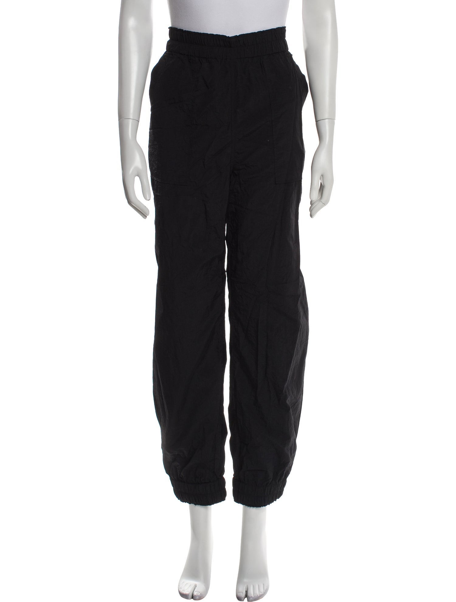 Ganni Nylon Embroidered Accent Sweatpants