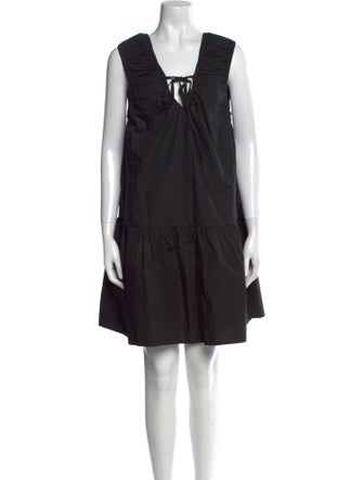 Ganni Square Neckline Mini Dress