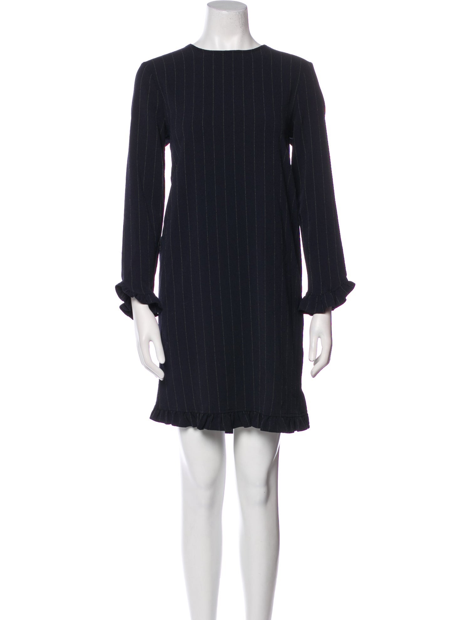 Ganni Crew Neck Mini Dress