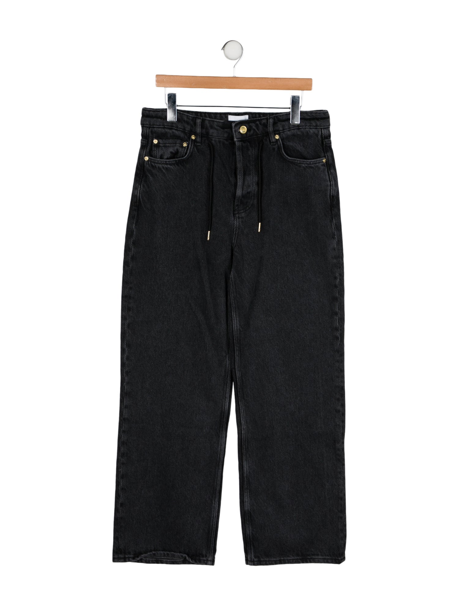 Ganni High-Rise Wide Leg Jeans w/ Tags