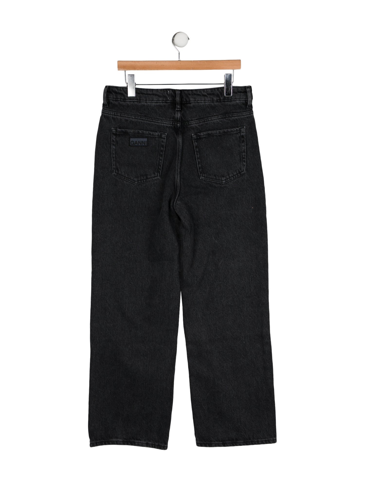 Ganni High-Rise Wide Leg Jeans w/ Tags