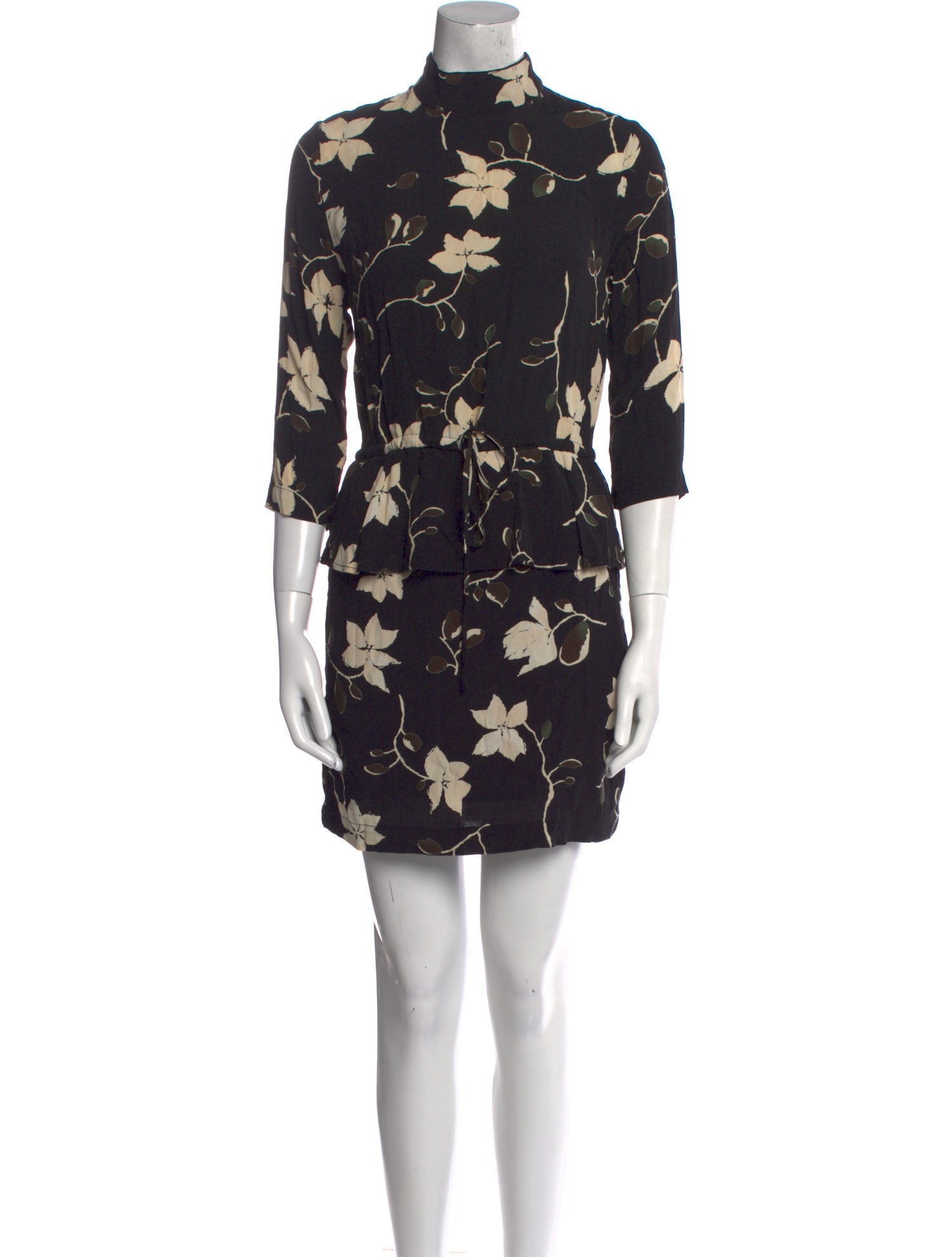 Ganni Floral Print Mini Dress