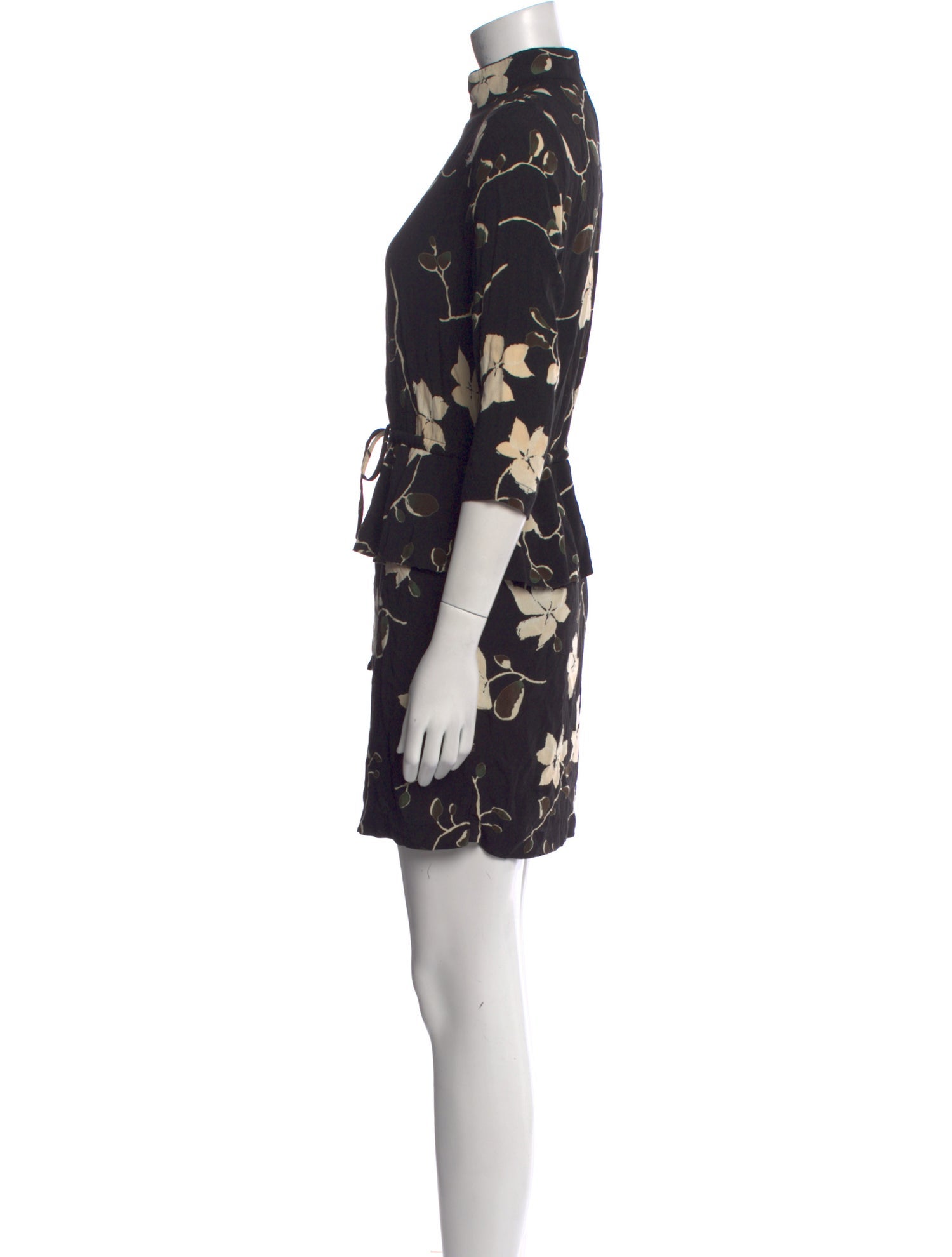 Ganni Floral Print Mini Dress