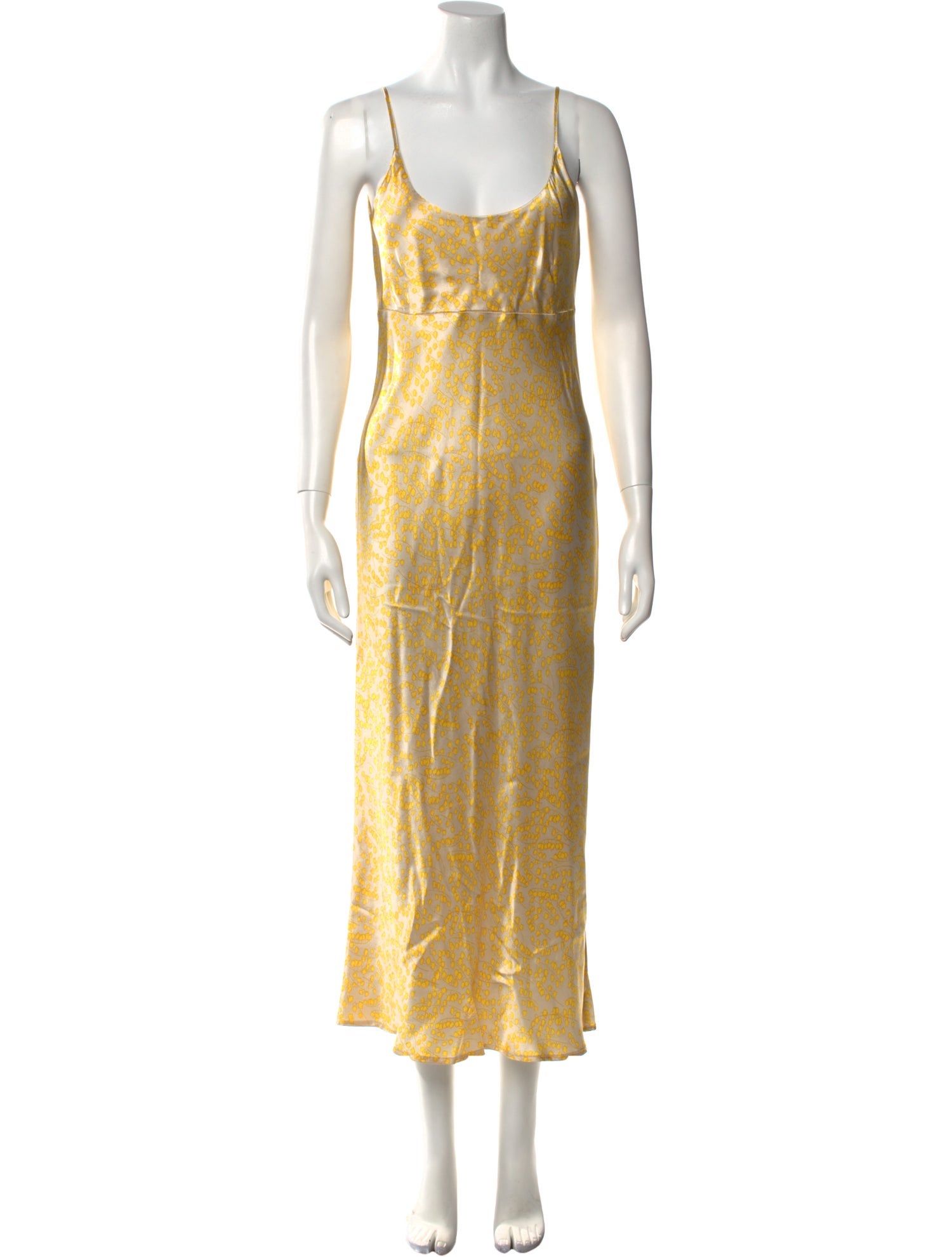 Ganni Scoop Neck Long Dress