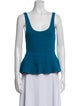 Ganni Scoop Neck Sleeveless Top