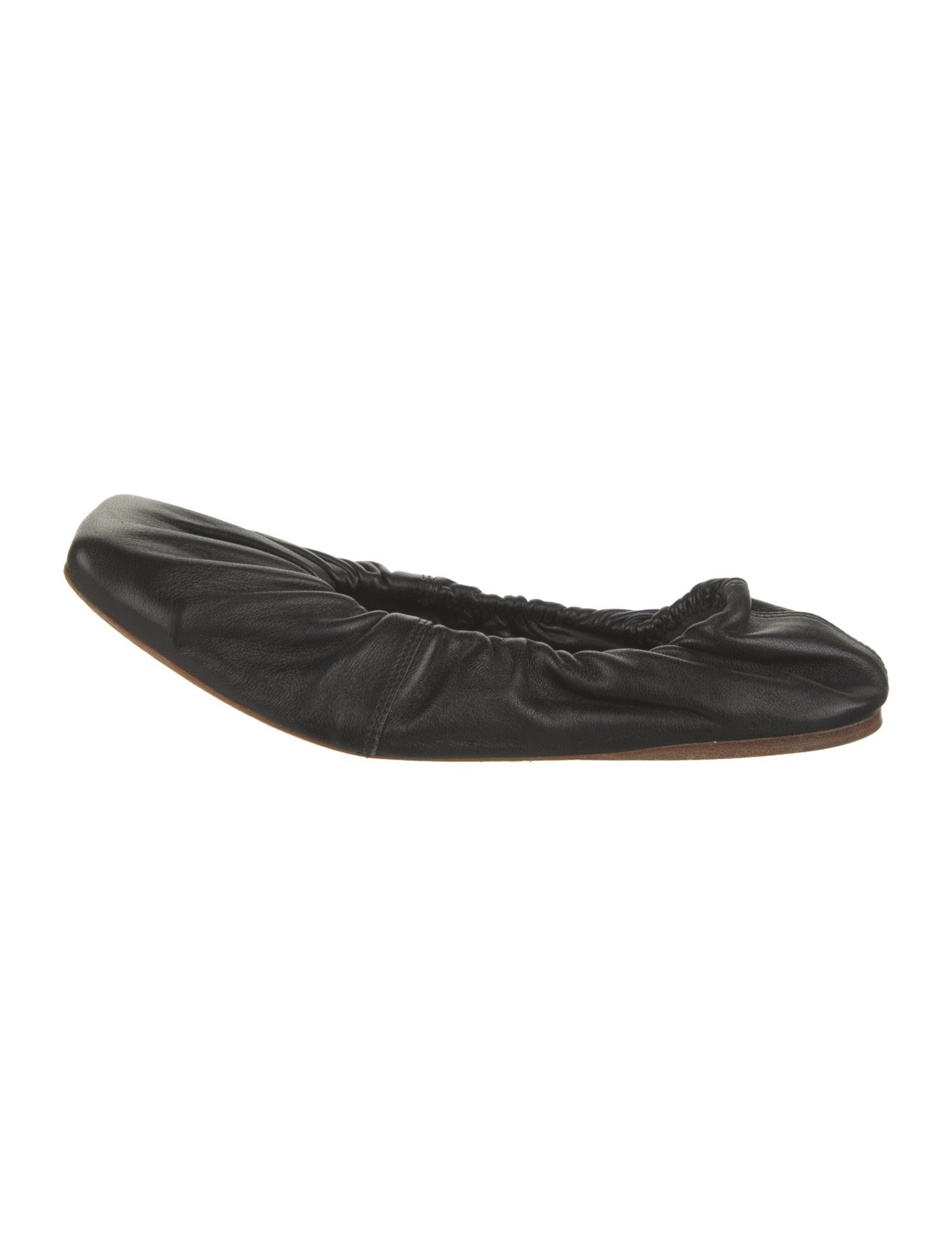 Ganni Leather Ballet Flats
