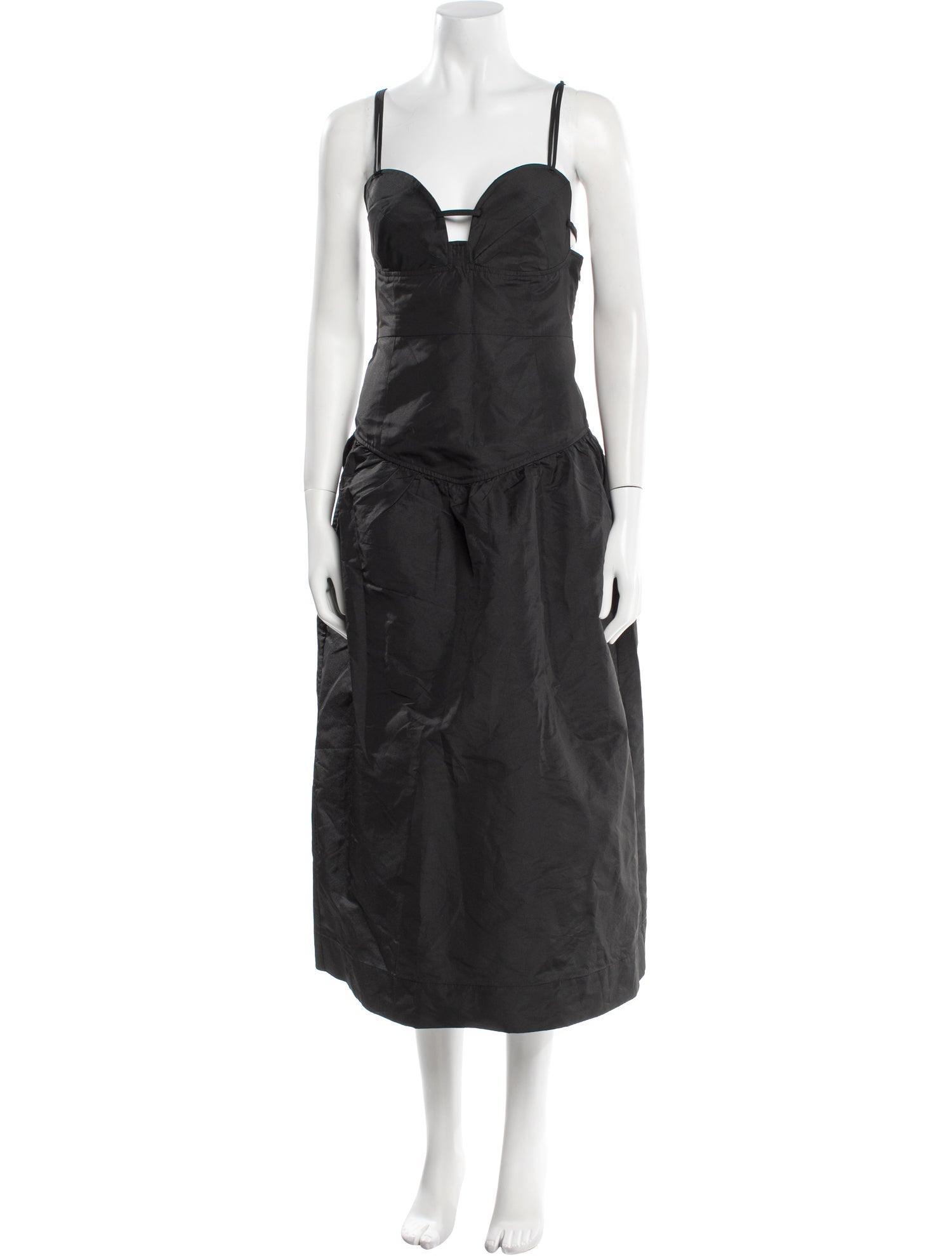 Ganni Square Neckline Long Dress