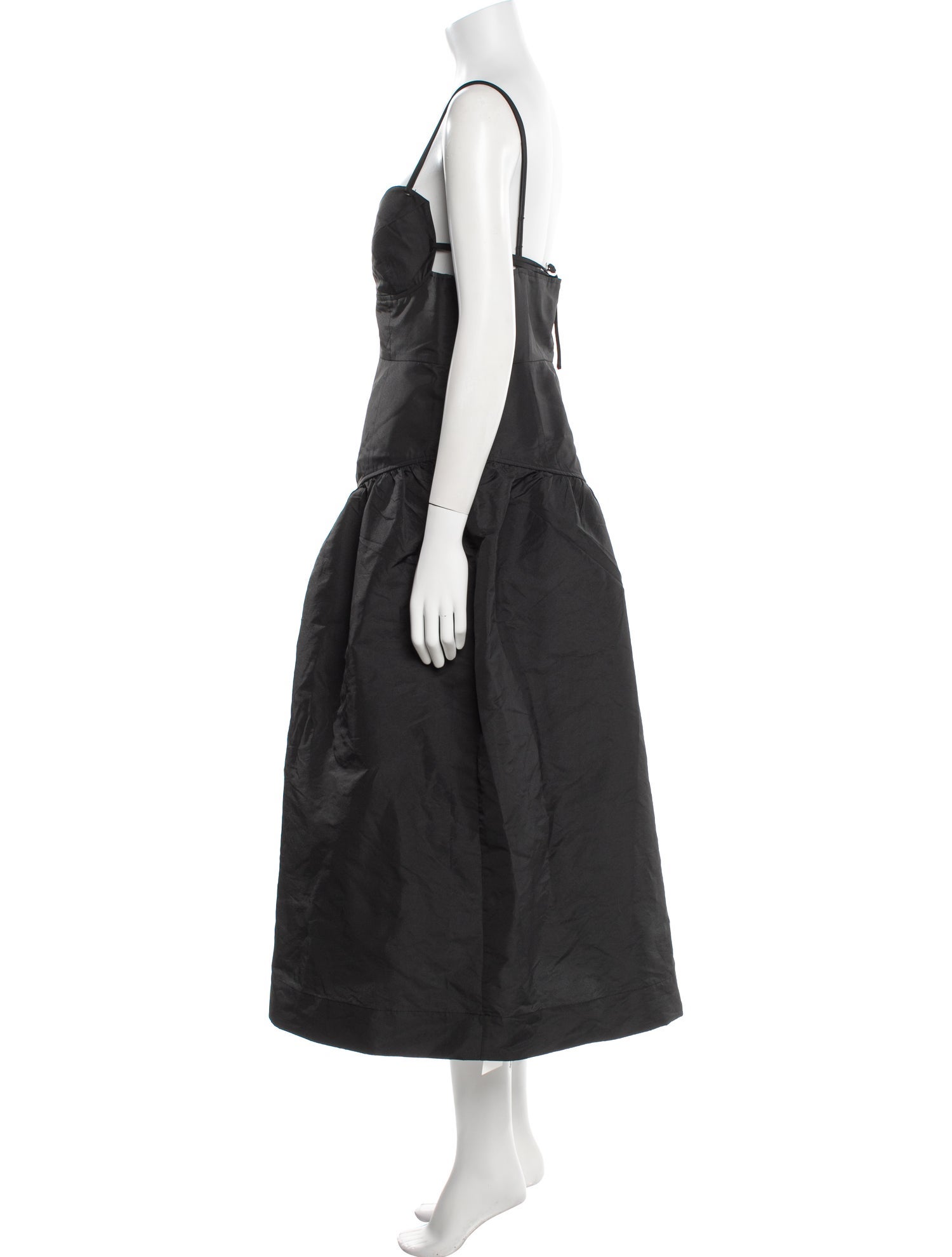 Ganni Square Neckline Long Dress