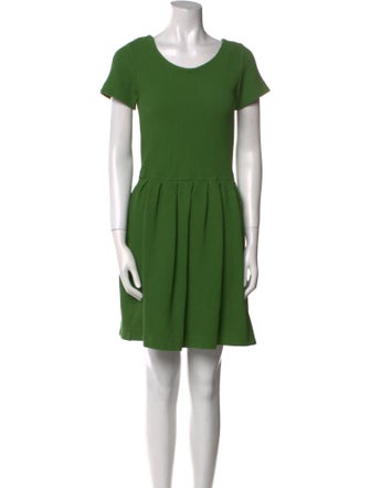 Ganni Scoop Neck Mini Dress