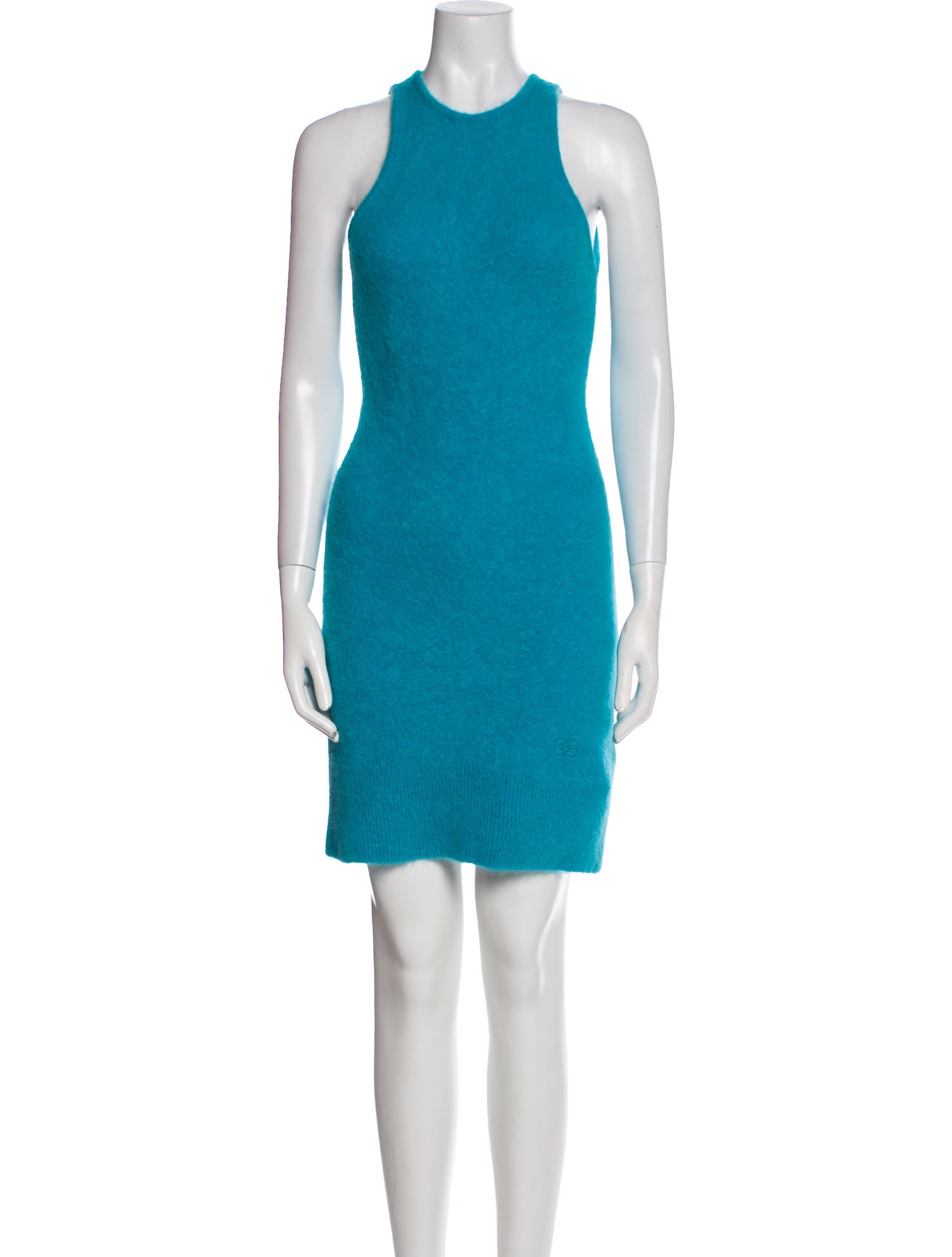 Ganni Crew Neck Mini Dress