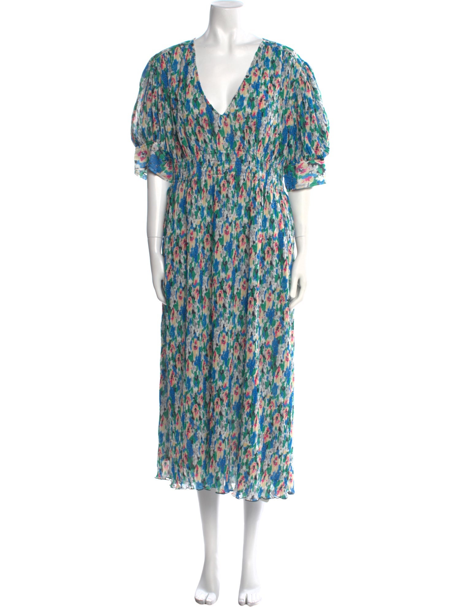 Ganni Floral Print Long Dress w/ Tags