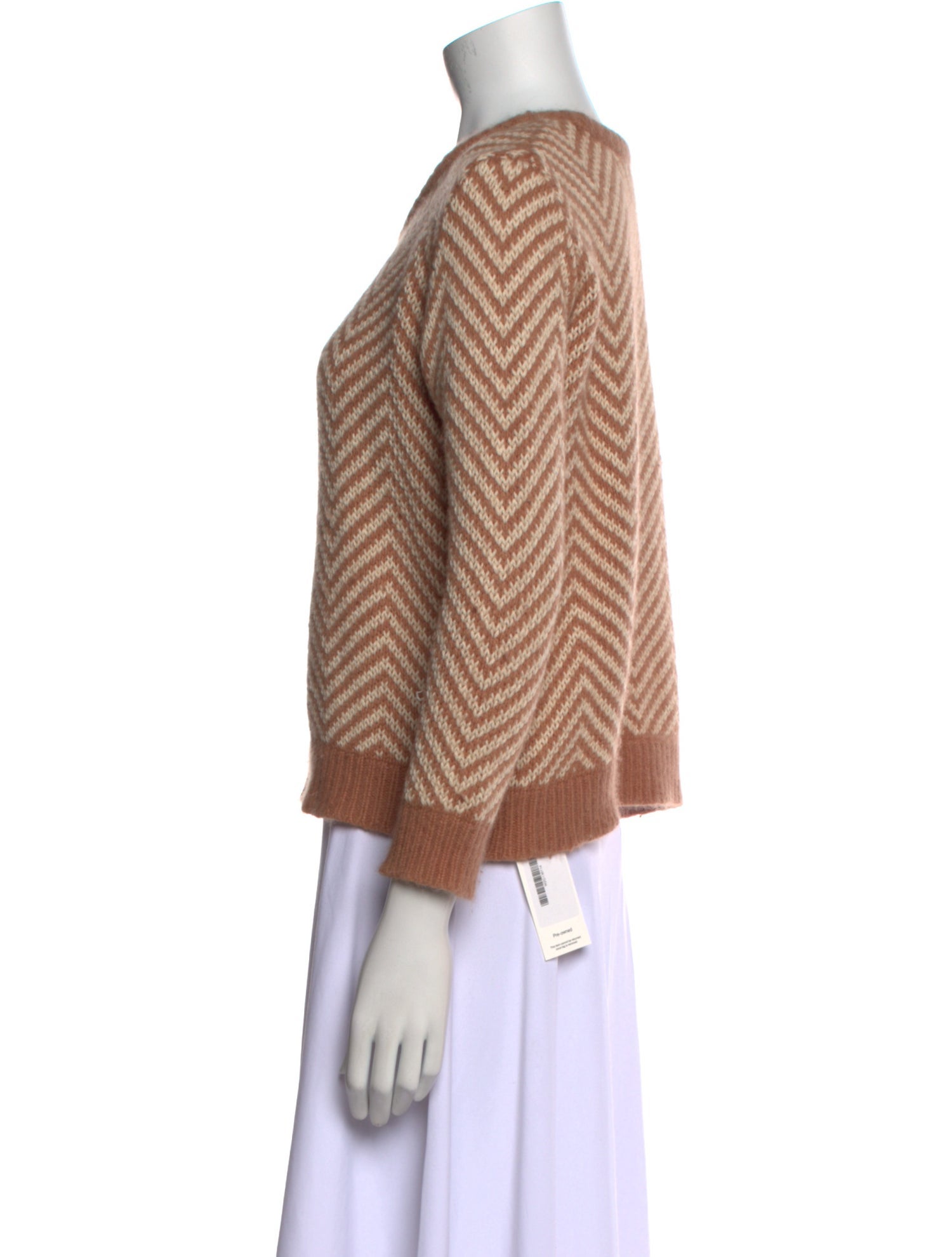 Ganni Anthropologie Programme Candy Floss Tweed Pattern Wool Sweater