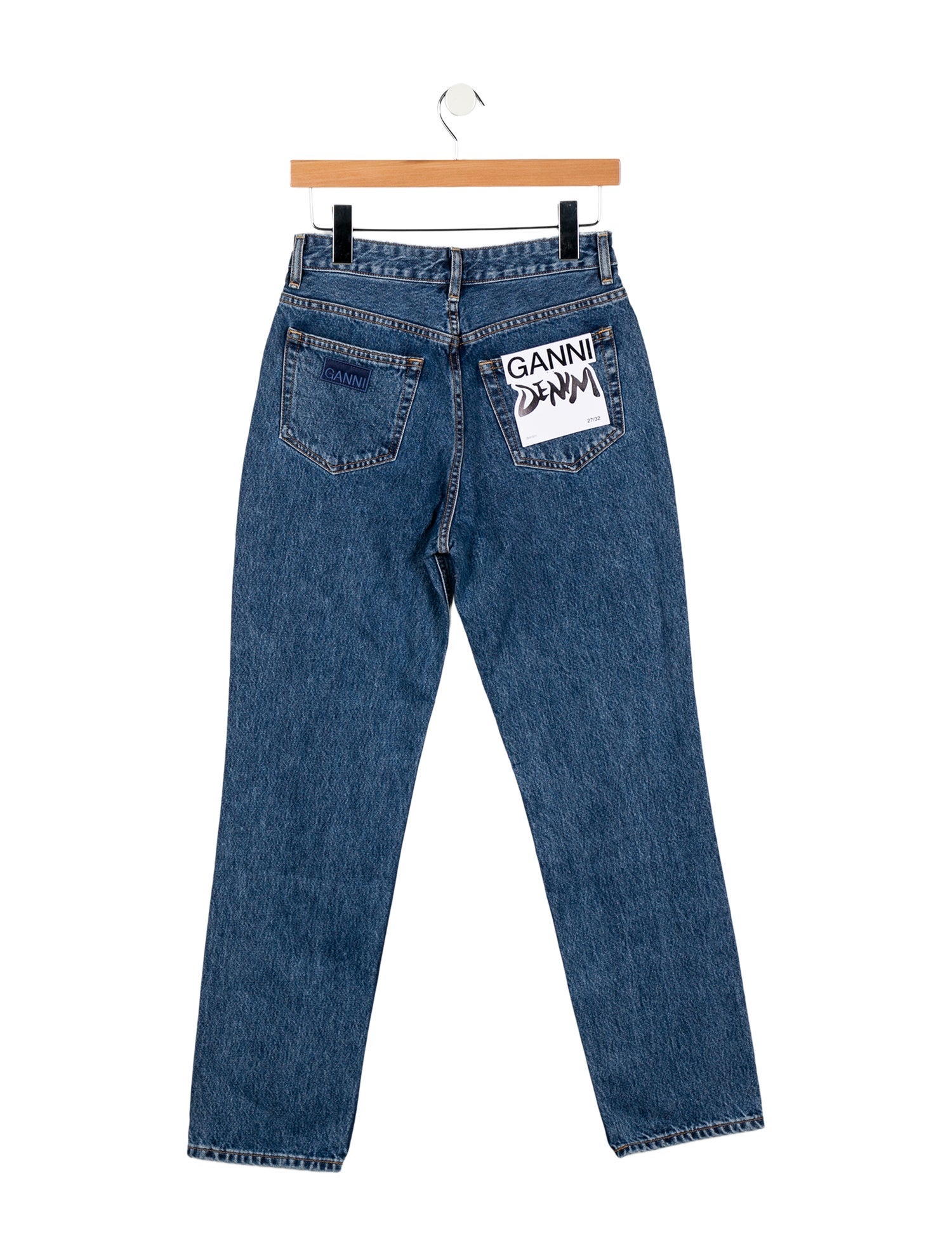 Ganni High-Rise Straight Leg Jeans w/ Tags
