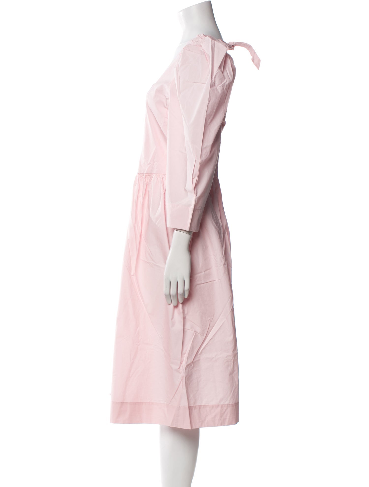 Ganni Square Neckline Midi Length Dress