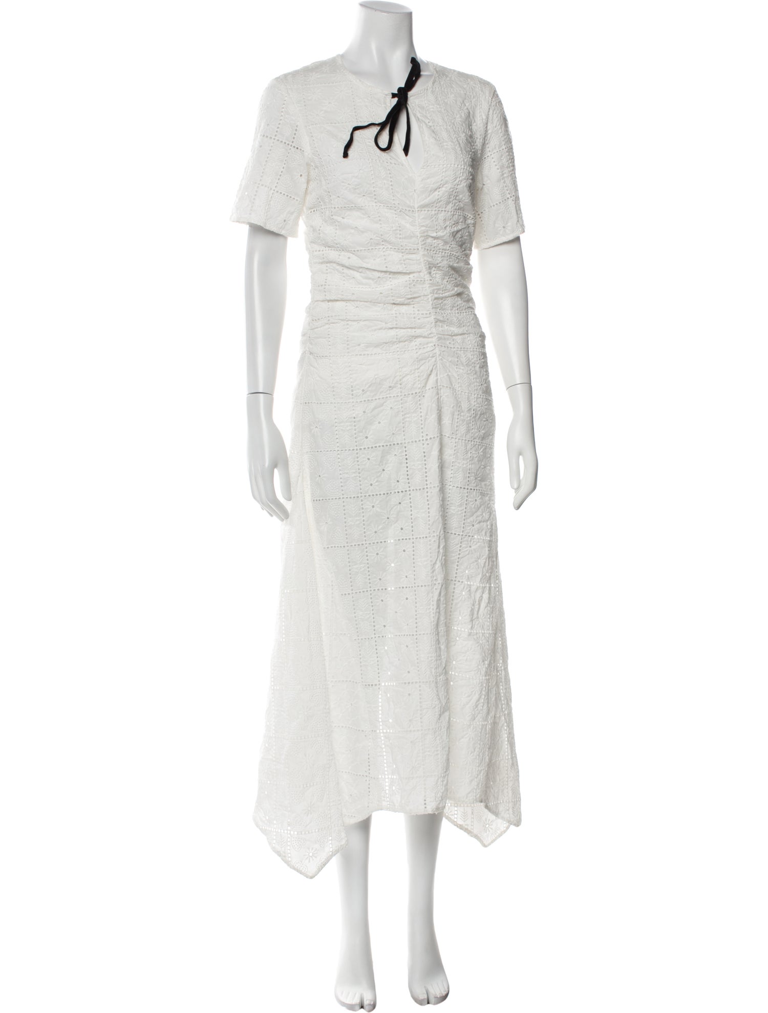 Ganni Crew Neck Long Dress