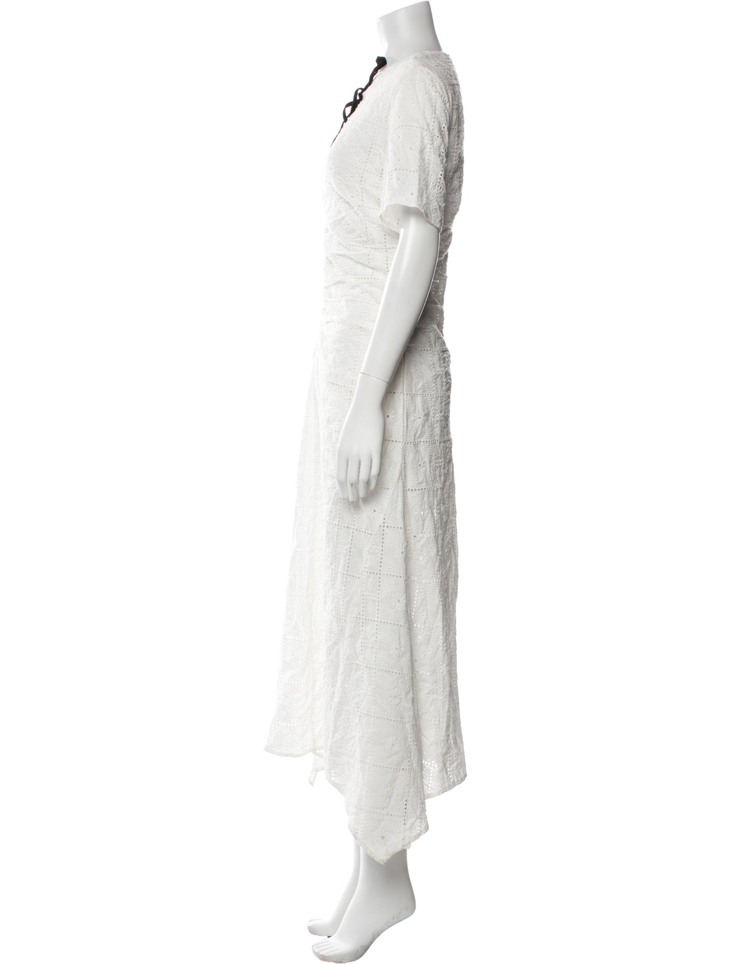 Ganni Crew Neck Long Dress