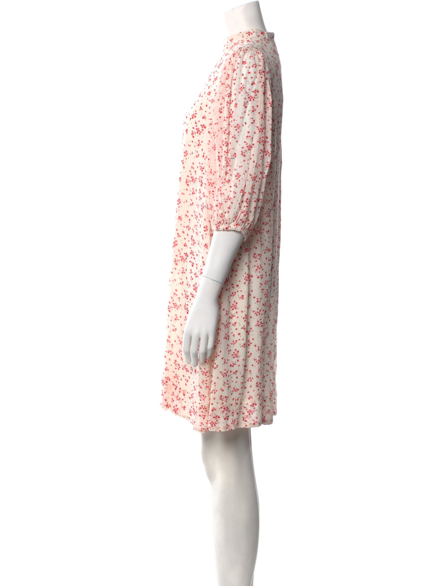 Ganni Floral Print Knee-Length Dress w/ Tags