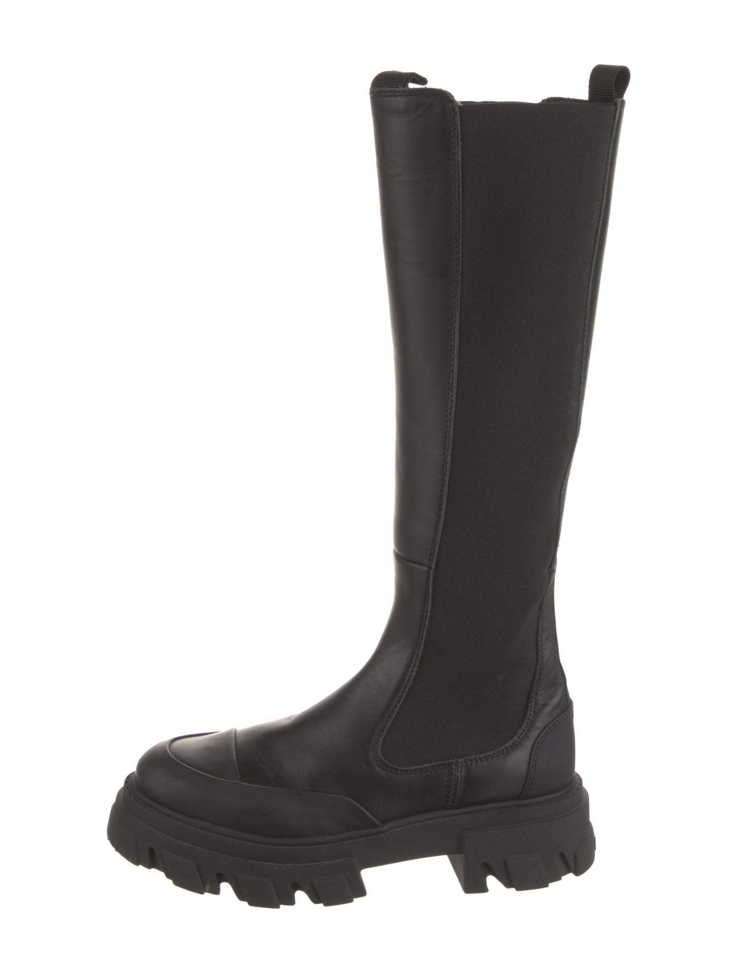 Ganni Leather Rain Boots