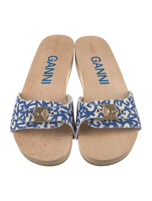 Ganni Canvas Printed Slides